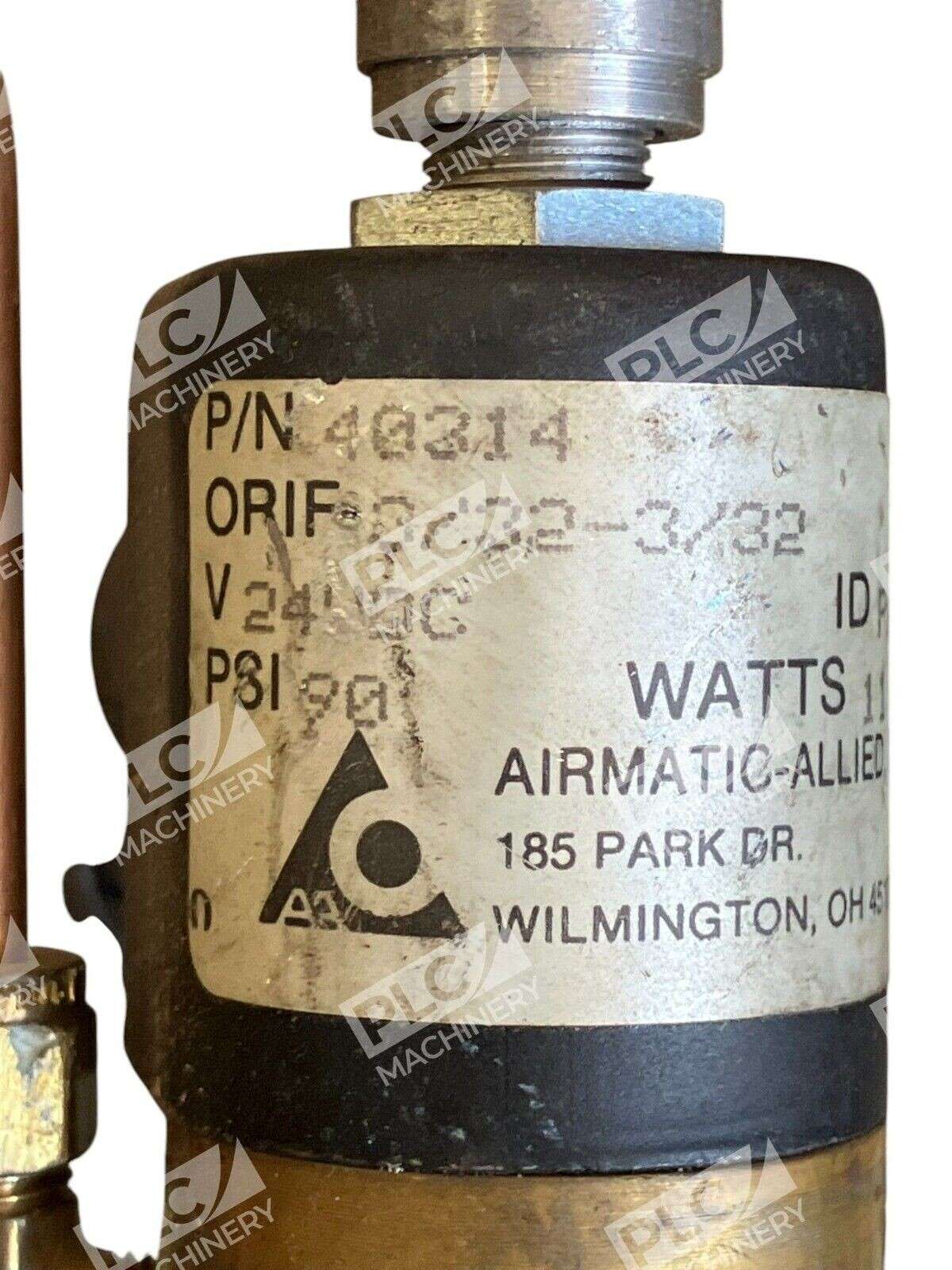 Airmatic Allied 90PSI 24VDC 11W 3/32-3/32 Pneumatic Valve 40314 - Image 3