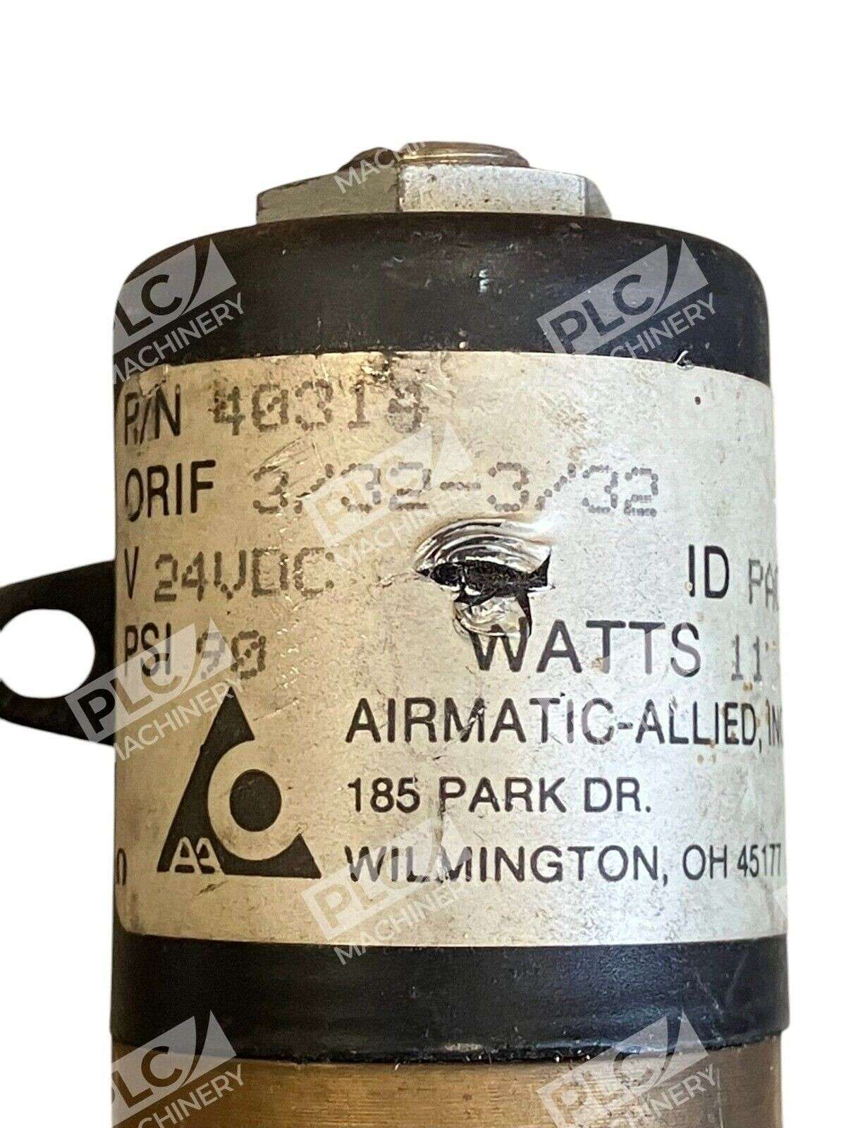Airmatic Allied 90PSI 24VDC 11W 3/32-3/32 Pneumatic Valve 40314 - Image 5