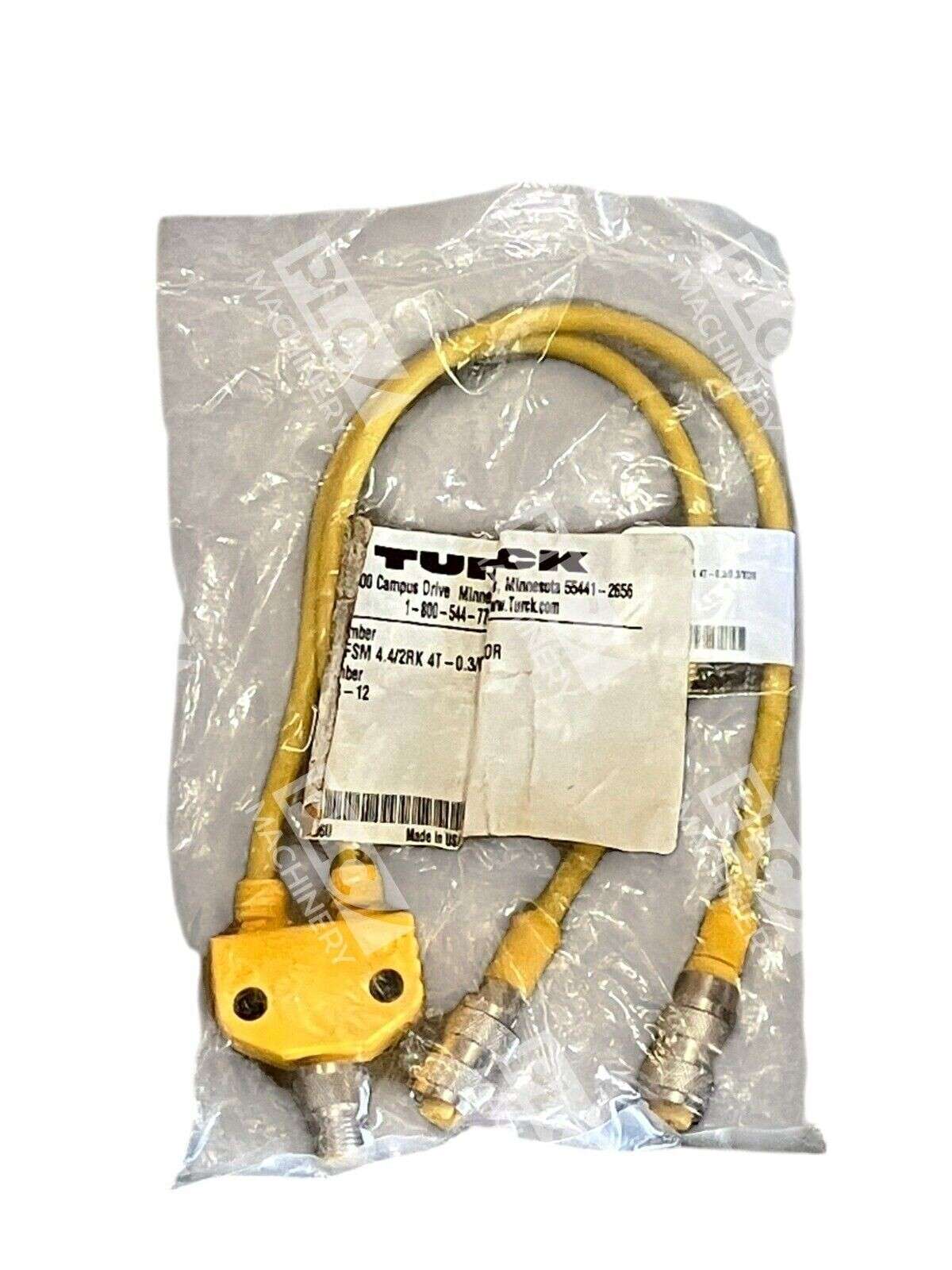 Turck .3M 2-Branch Splitter Cordset VB2-FSM4.4/2RK4T-0.3/0.3/X0R - Image 2