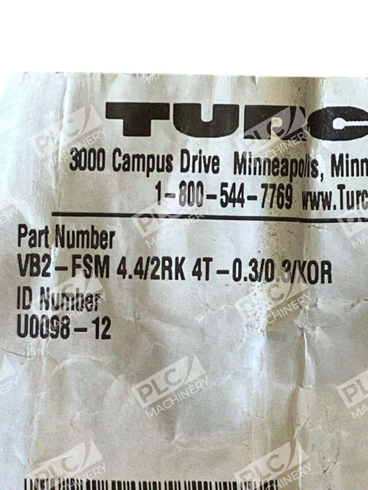 Turck .3M 2-Branch Splitter Cordset VB2-FSM4.4/2RK4T-0.3/0.3/X0R - Image 4