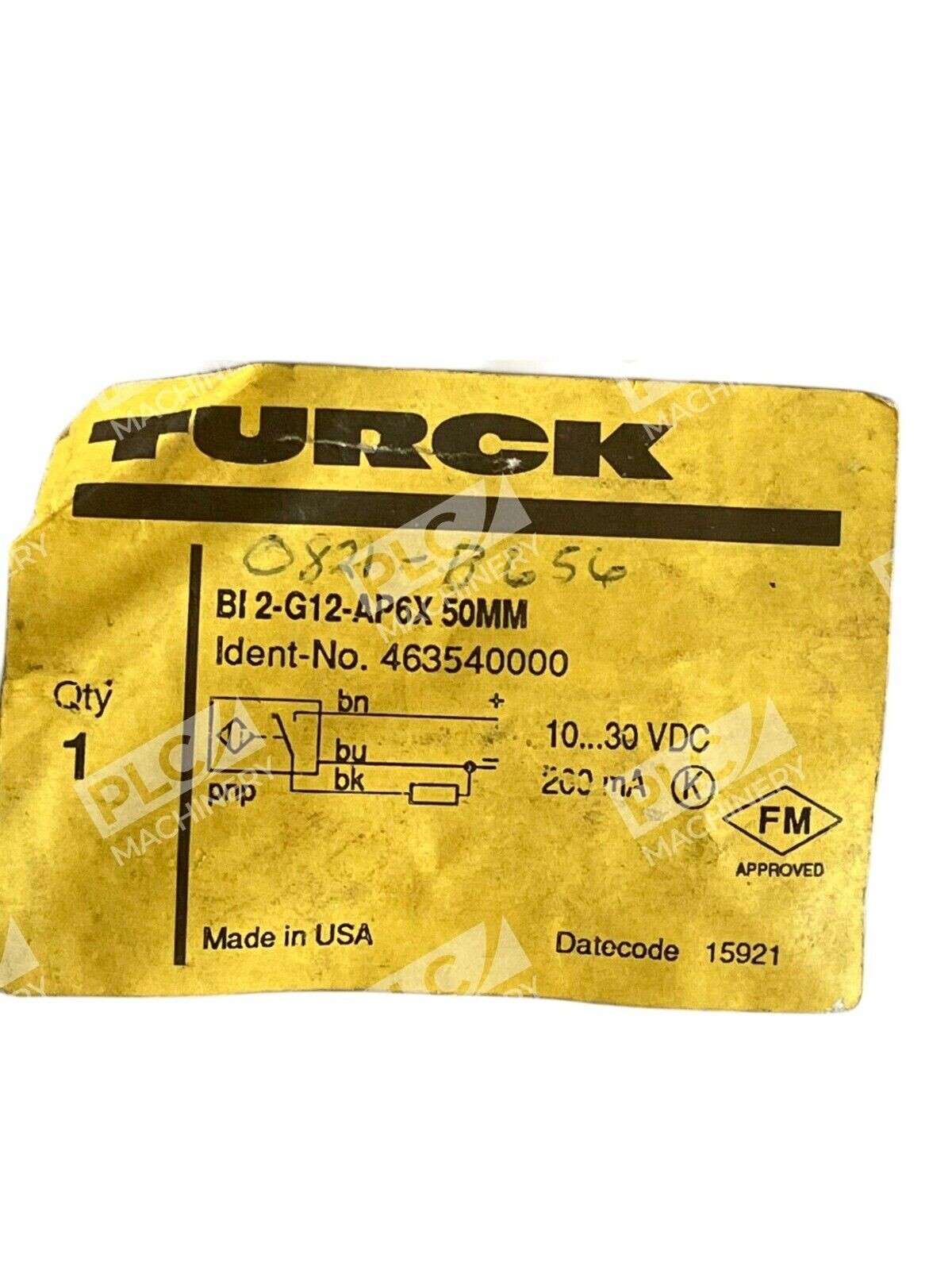 Turck 463540000 Inductive Sensor BI2-G12-AP6X-50MM - Image 3