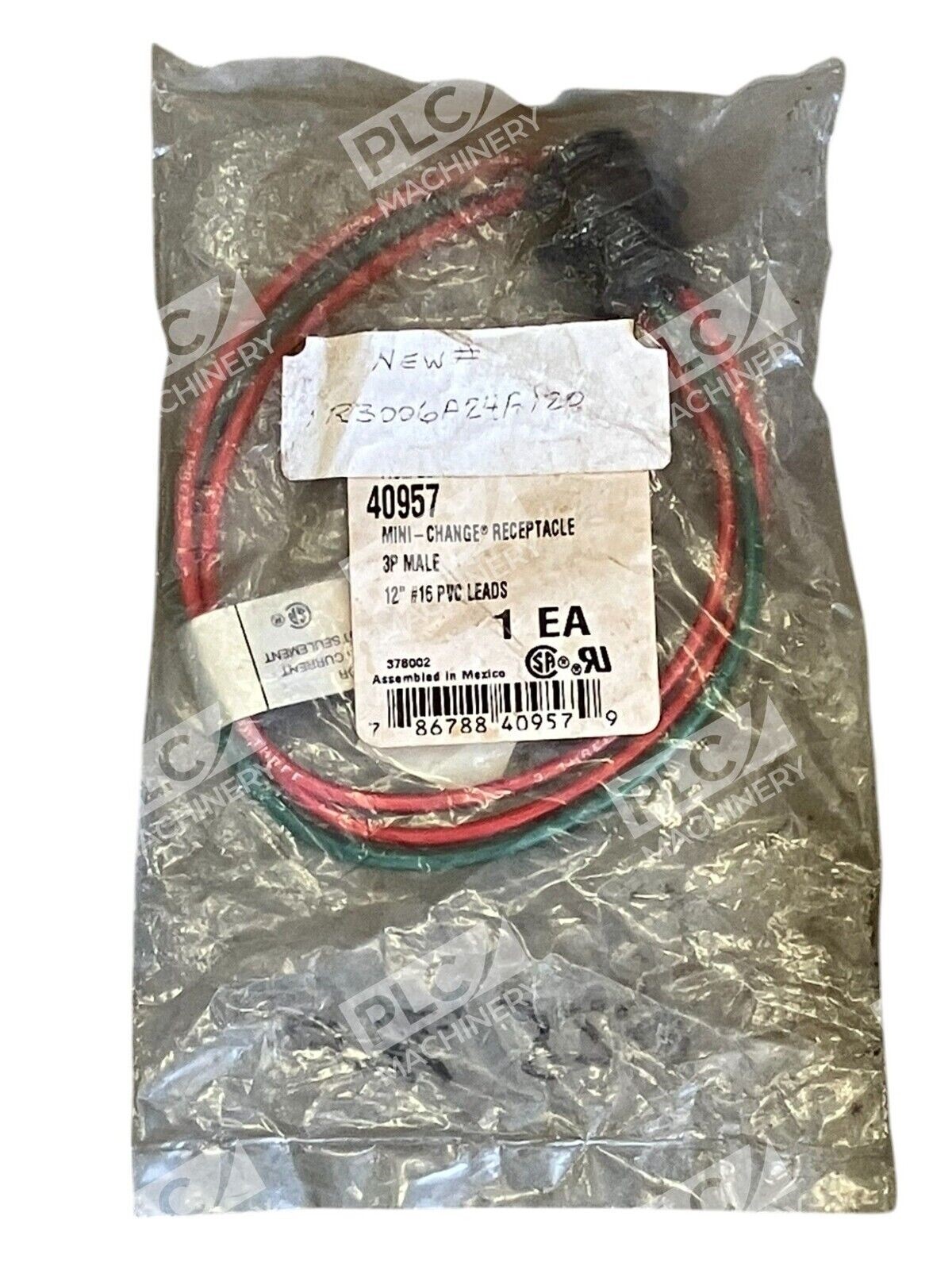 Daniel Woodhead R3006A24A120 - Daniel Woodhead 12" 40957 Male Mini-Change Receptacle 1R3006