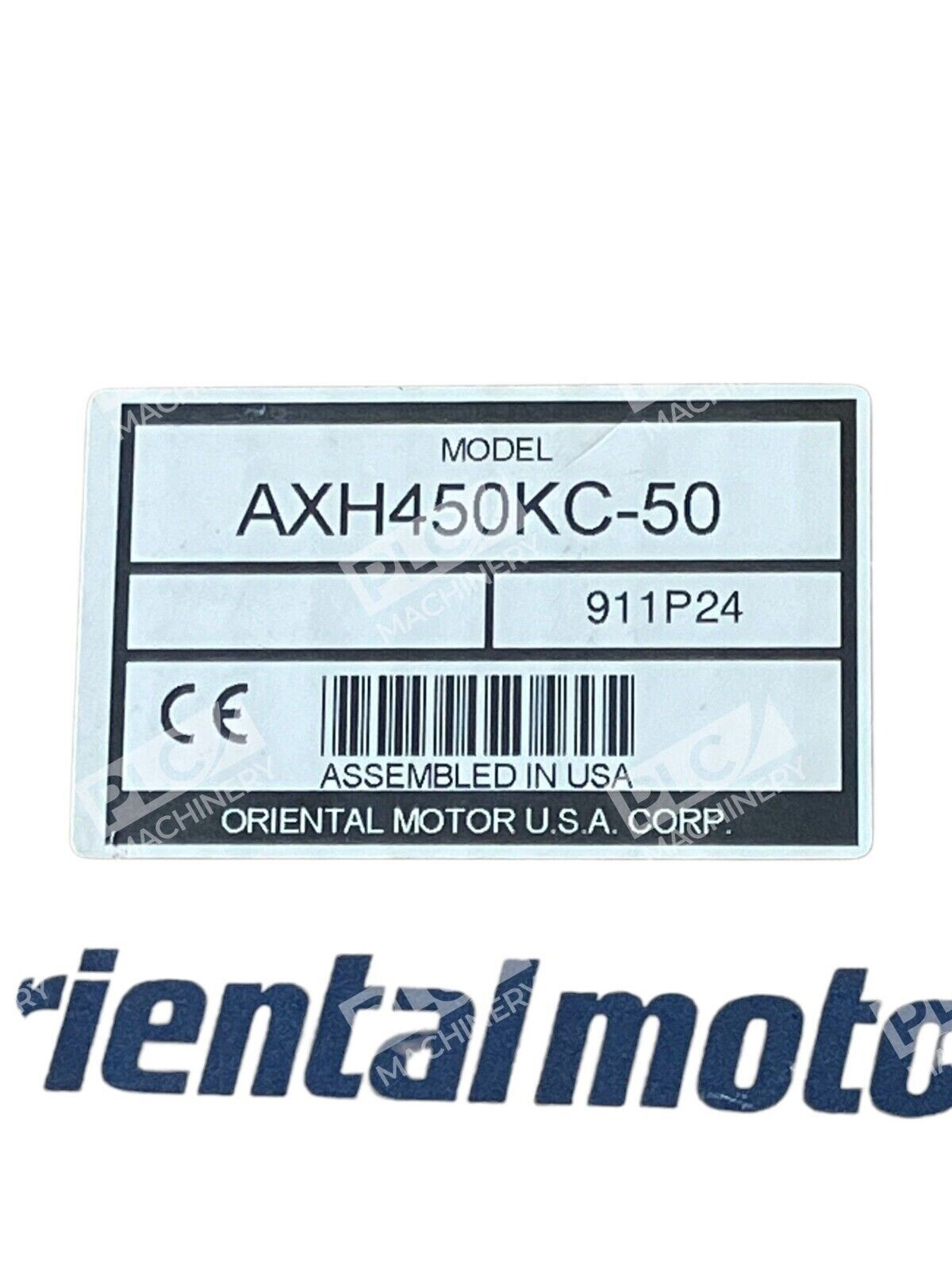 Oriental Motor AXH450KC-50 - Oriental Motor 911P24 Brushless Motor AXH450KC-50