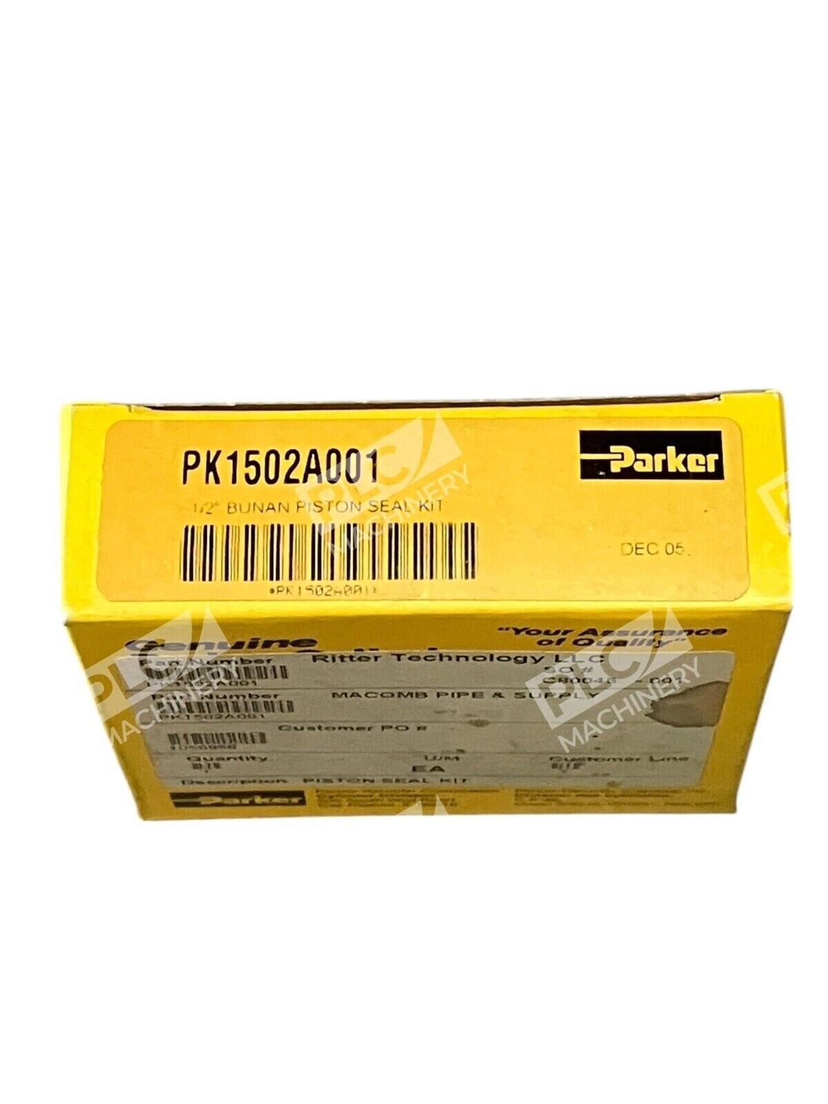 Parker PK1502A001 - Parker 1/2" Bunan Piston Seal Kit PK1502A001