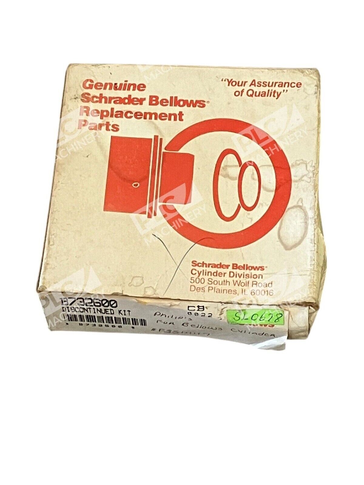 Schraeder Bellows B732600 - Schraeder Bellows Discontinued Seal Kit B732600