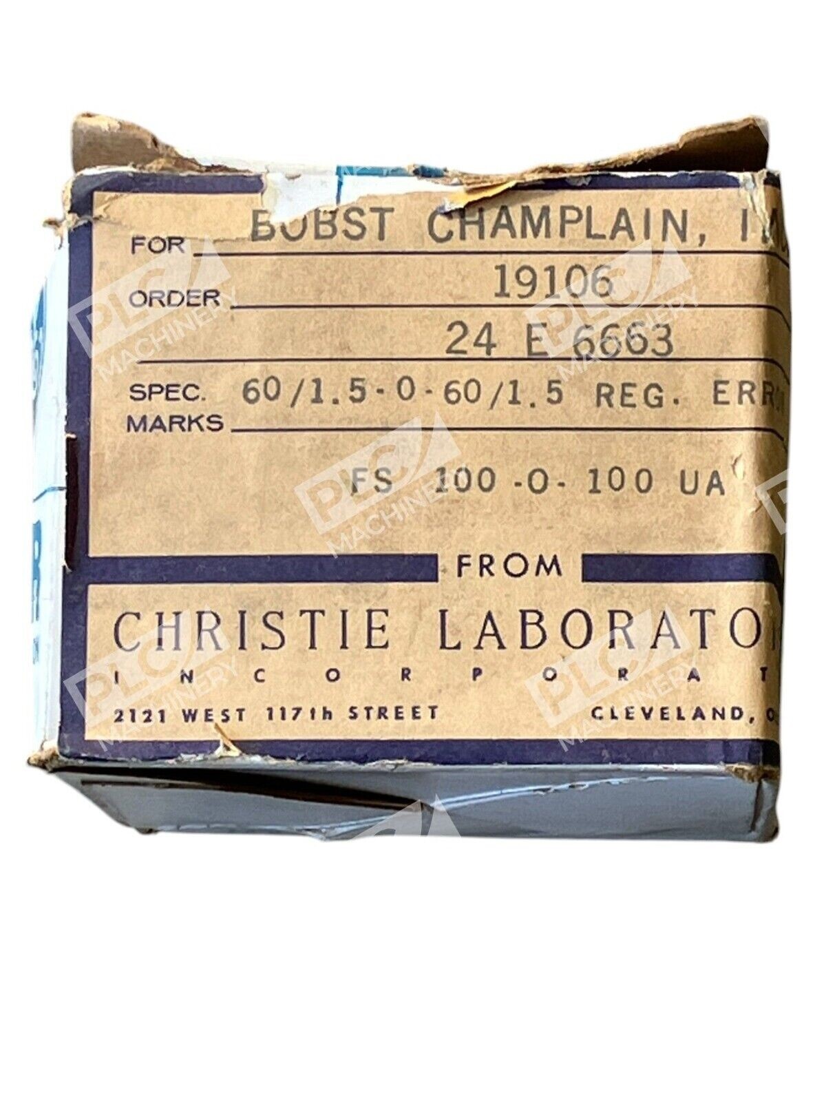 General Electric 19106 24 E 6663 60/1.5-0-60/1.5 Panel Meter FS 100-0-100 UA - Image 4