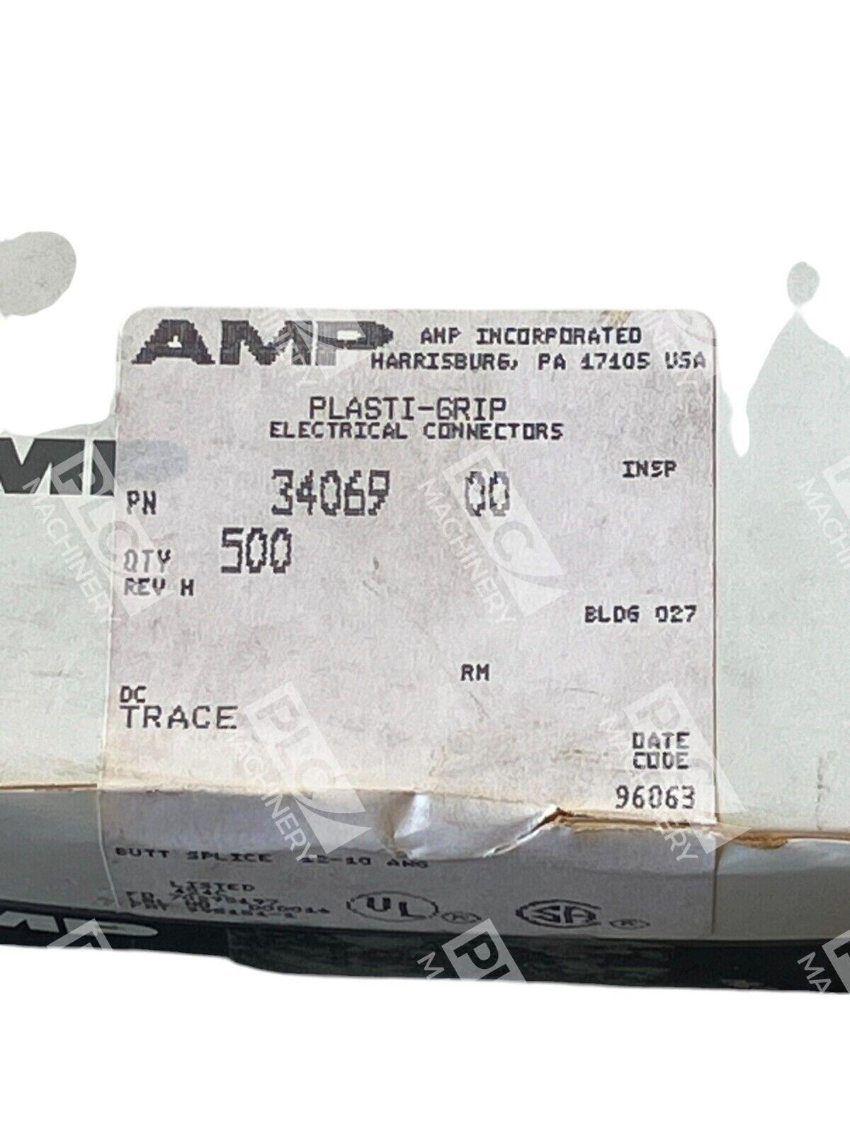 AMP Incorporated Plasti-Grip Electrical Connectors 34069-00 (Box of 500) - Image 3
