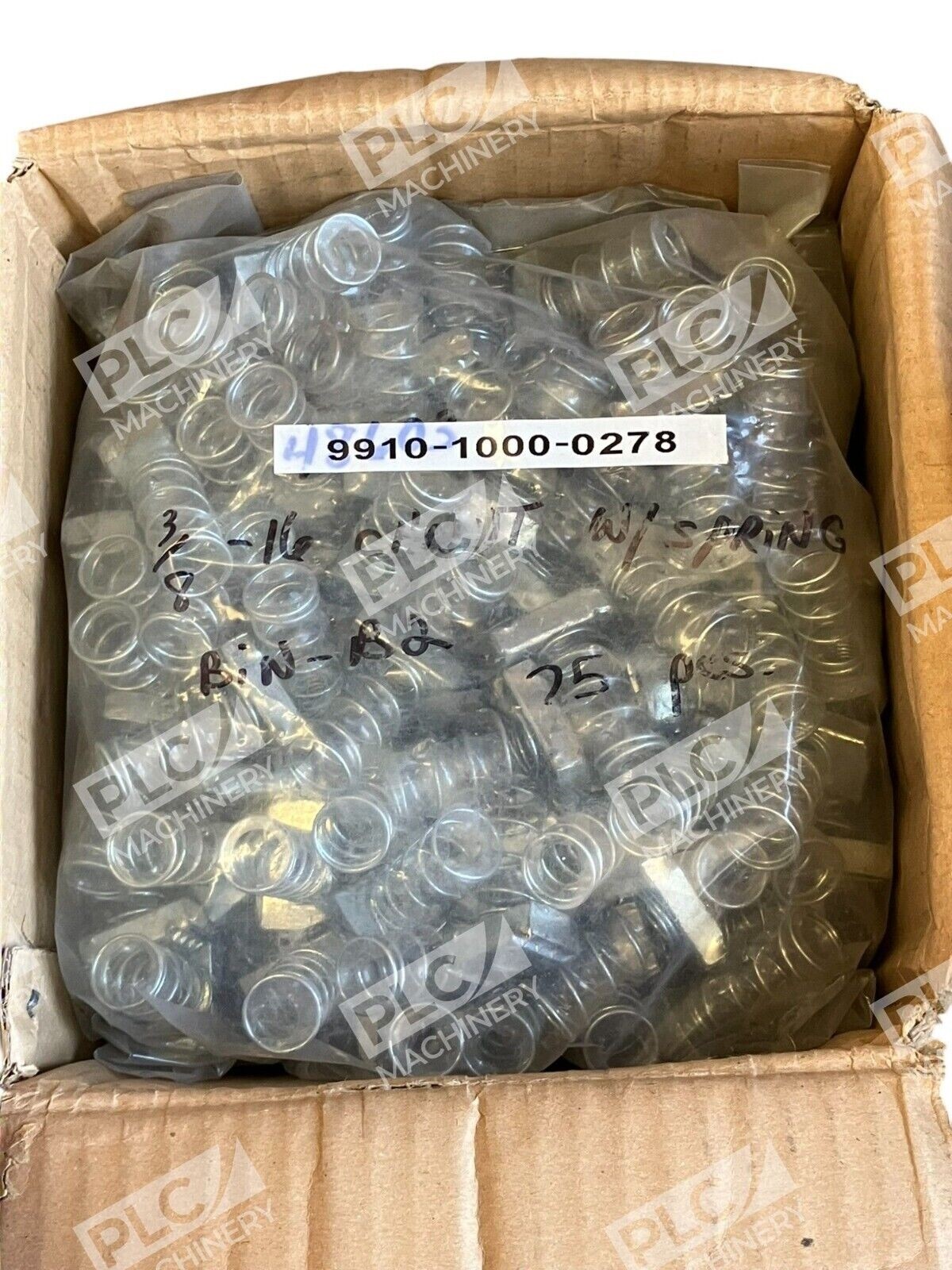 Generic 9910-1000-0278 - 3/8-16 Channel Nut W/ Spring 9910-1000-0278 (Box of 225)