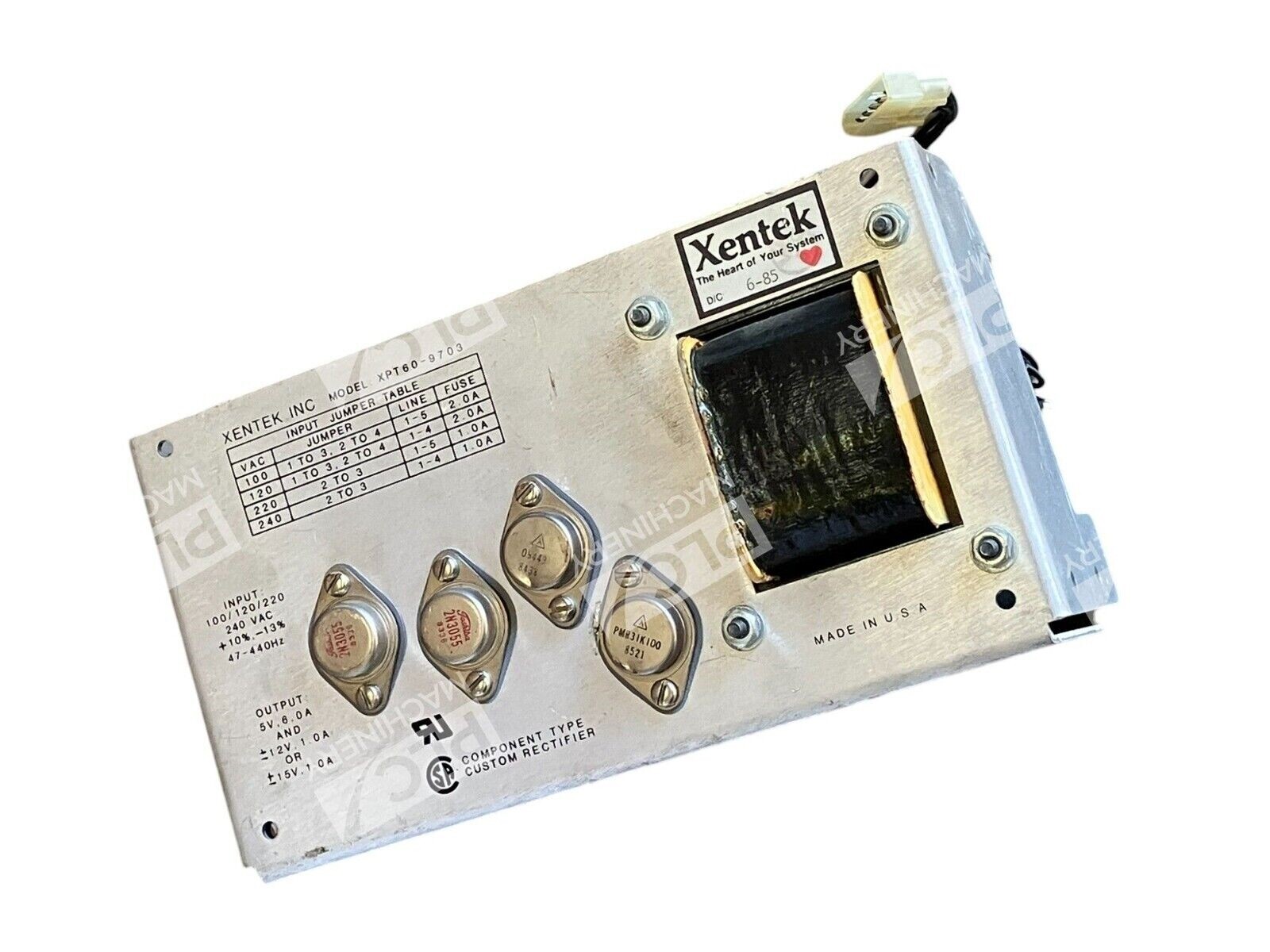 Xentek 6-85D/C Custom Rectifier XPT60-9703 - Image 2