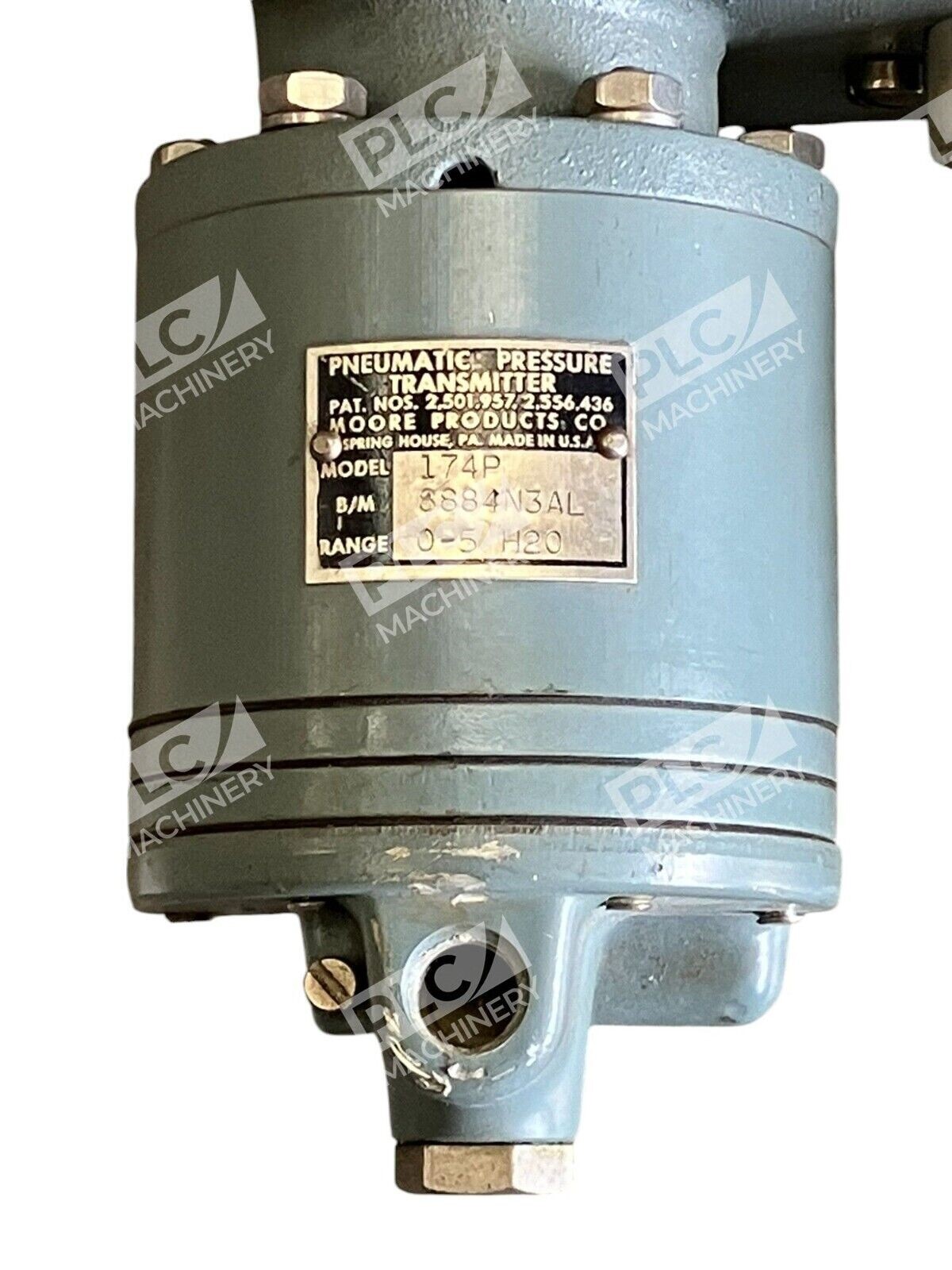 Moore Products 8884N3AL 0-5 H20 Pneumatic Pressure Transmitter 174P - Image 4