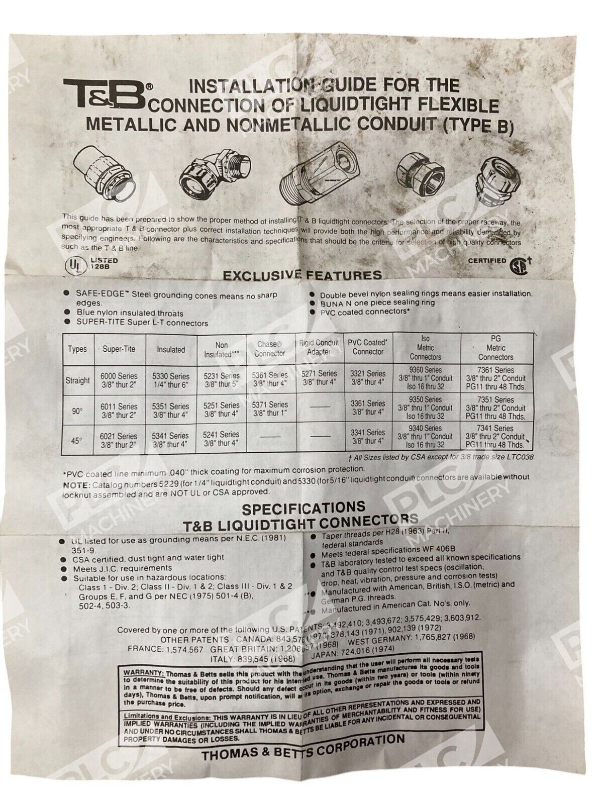 Thomas Betts 3/4" 90 Degree Insulation On One End 6011 Series (Box of 15) - Image 11