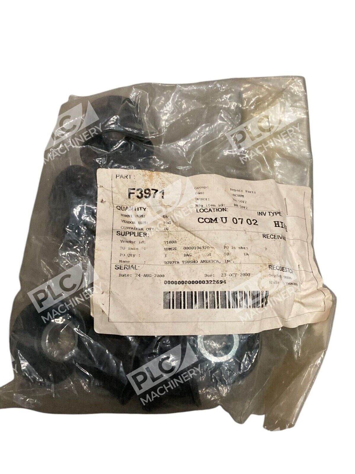 Toyota Tsusho BH-50F2 - Toyota Tsusho F3971 Valve Seal BH-50F2 (lot of 10)