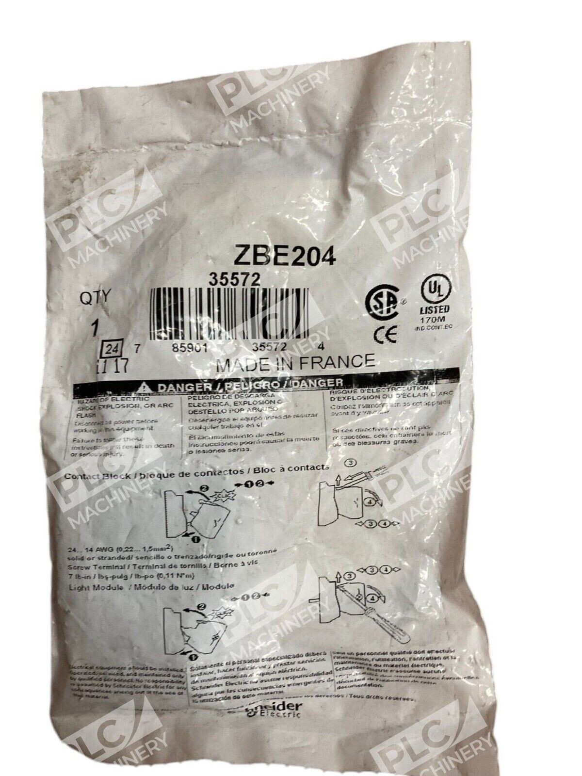 Schneider Electric ZBE204 - Schneider Electric Double Contact Block ZBE204