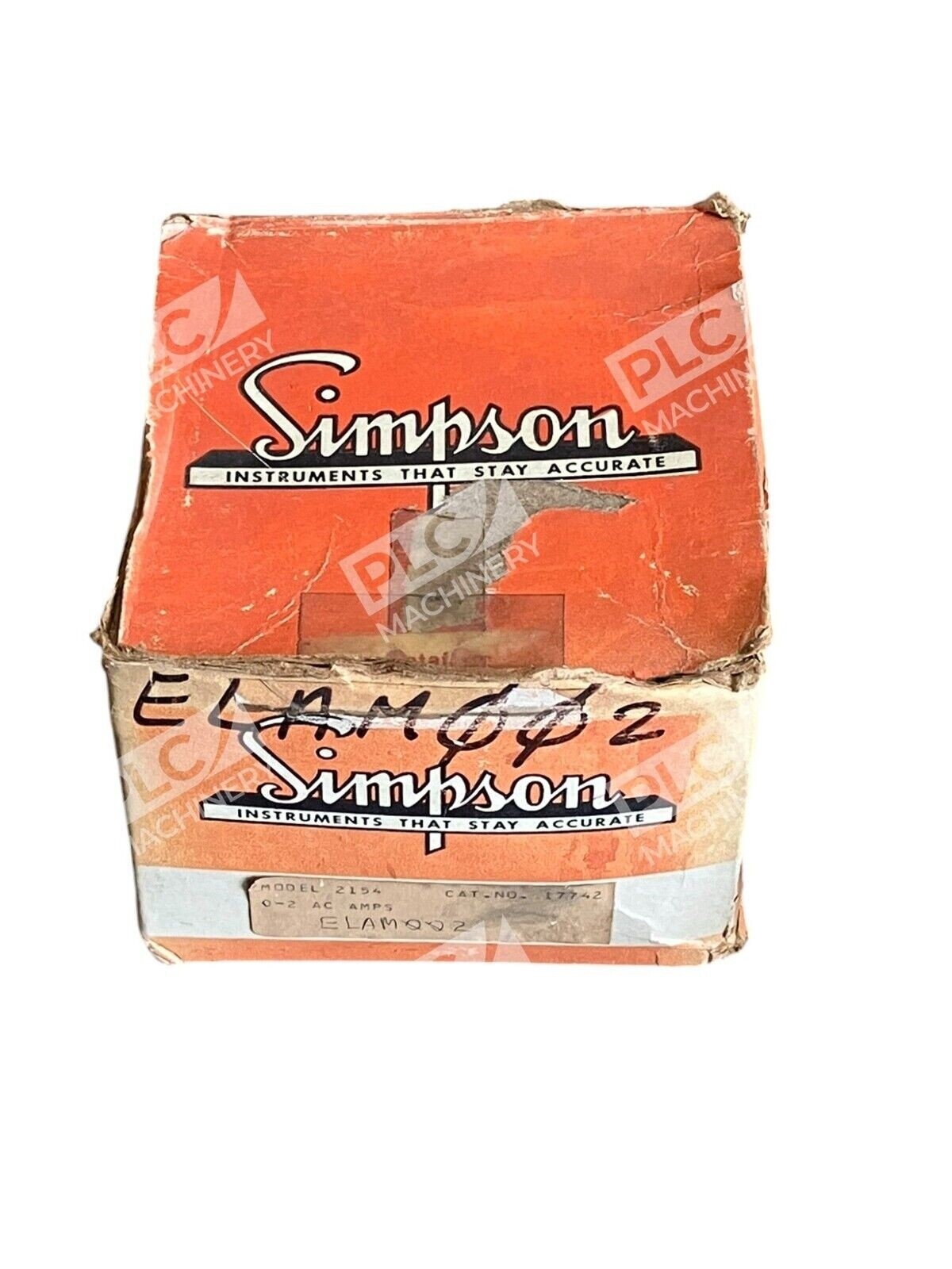 Simpson 2154 - Simpson Instruments Panel Meter 0-2 AC Amps 17742 Model 2154