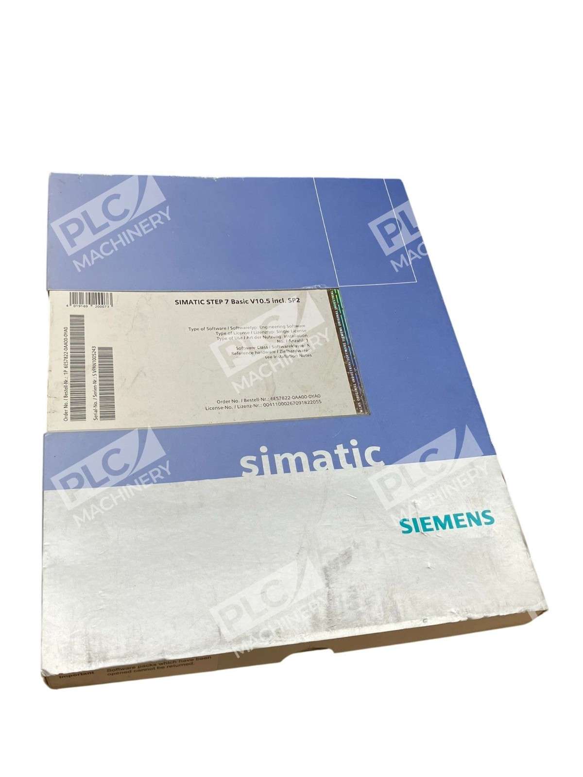 Siemens SIMATIC STEP 7 Basic V10.5 SP2 Engineering Software 6ES7822-0AA00-0YA0 - Image 2