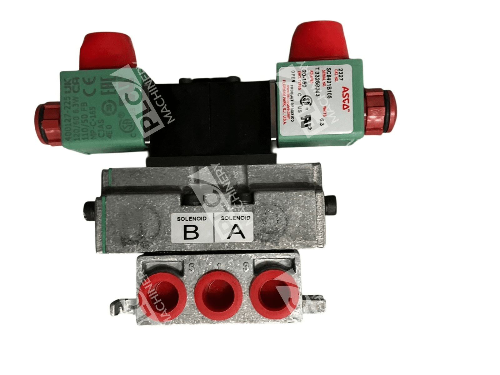 ASCO RedHat SC8401B105 4-Way 2-Position Solenoid Valve w/ Spade Plug Connector - Image 5