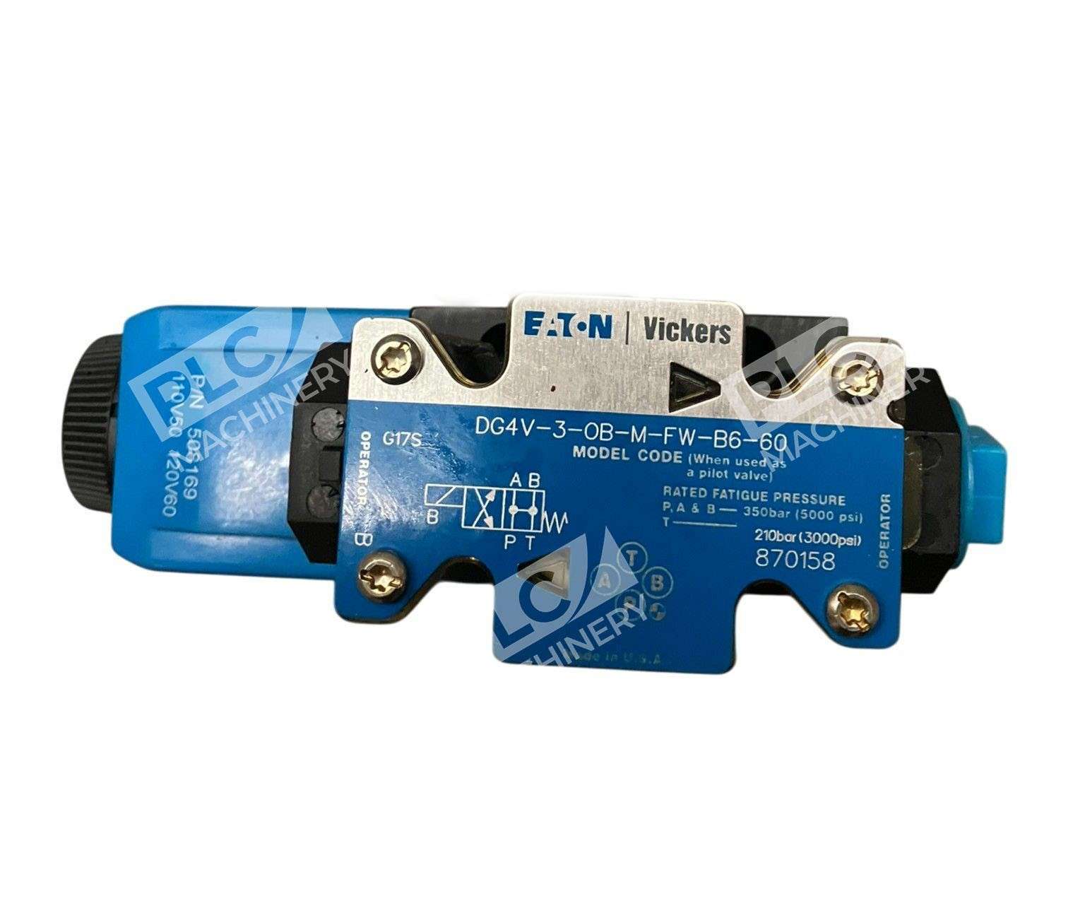Vickers DG4V-3-OB-M-FW-B6-60 - DG4V-3-OB-M-FW-B6-60 - Eaton Cutler Hammer - Vickers Solenoi