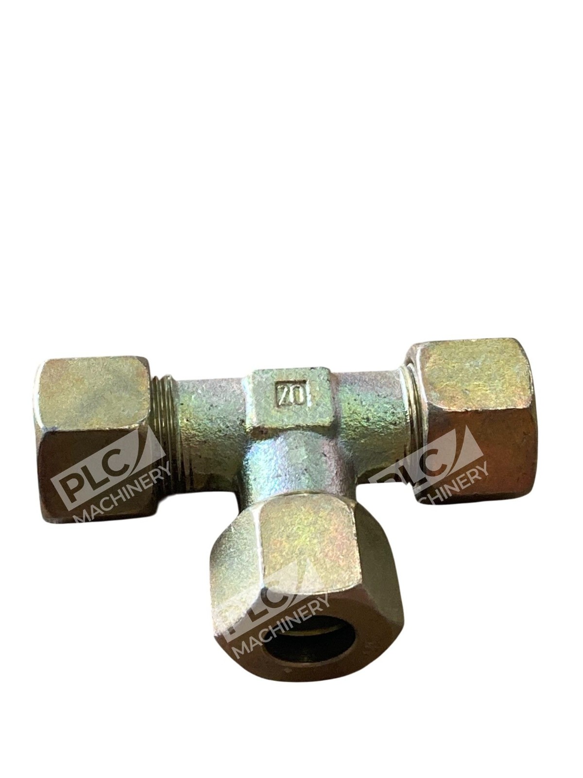 VOSS FRG S16 Hydraulic Compression Tee Fitting Zinc-Plated Steel 20mm - Image 2