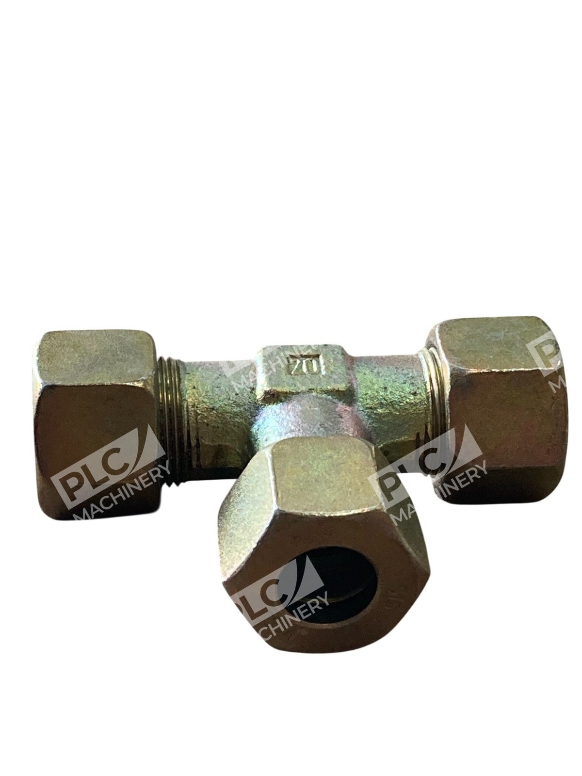 VOSS FRG S16 Hydraulic Compression Tee Fitting Zinc-Plated Steel 20mm - Image 3