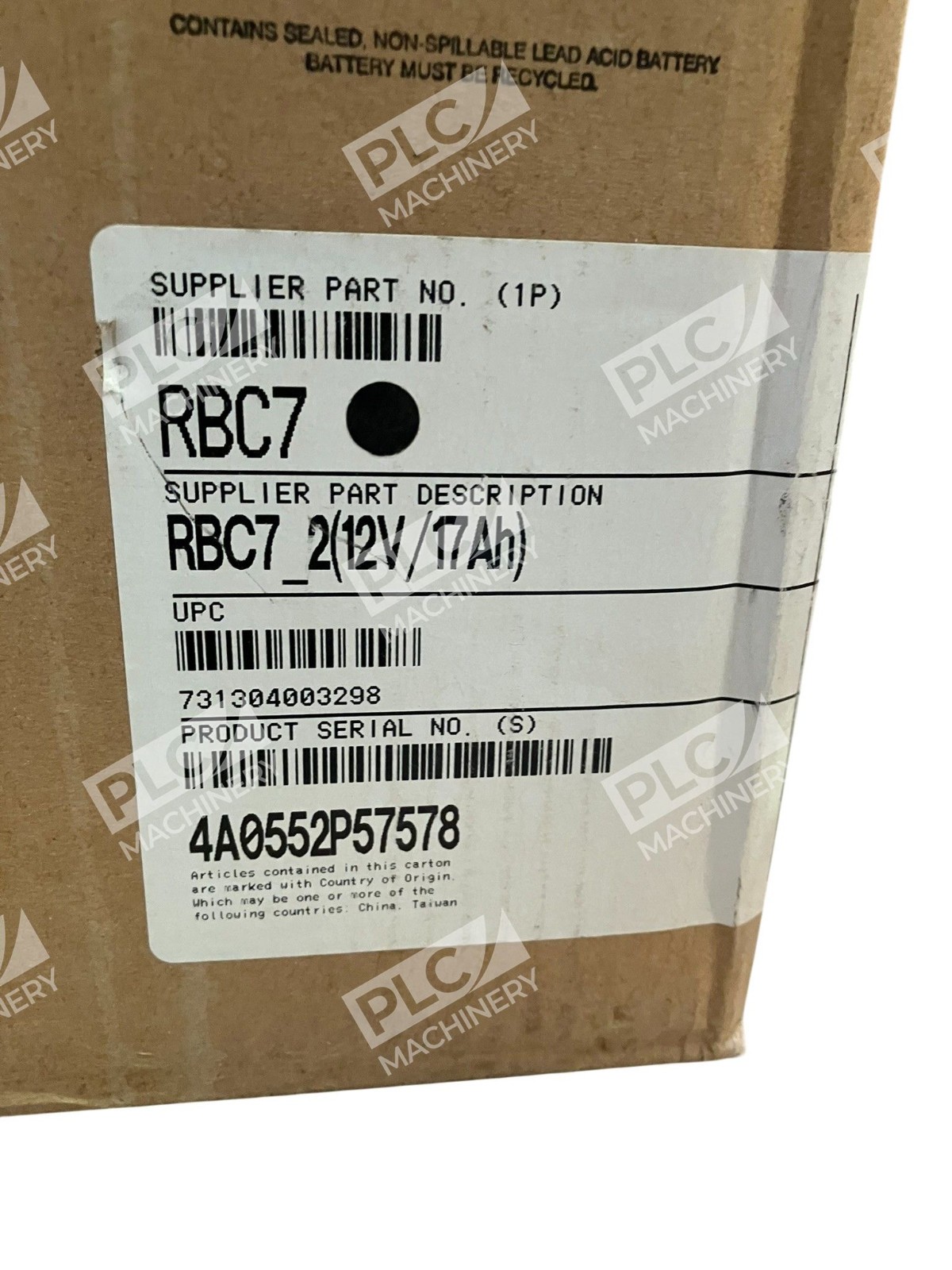 885-7305F - APC - Replacement Battery Cartridge CSB Batteries RBC7 12V 17Ah R... - Image 3