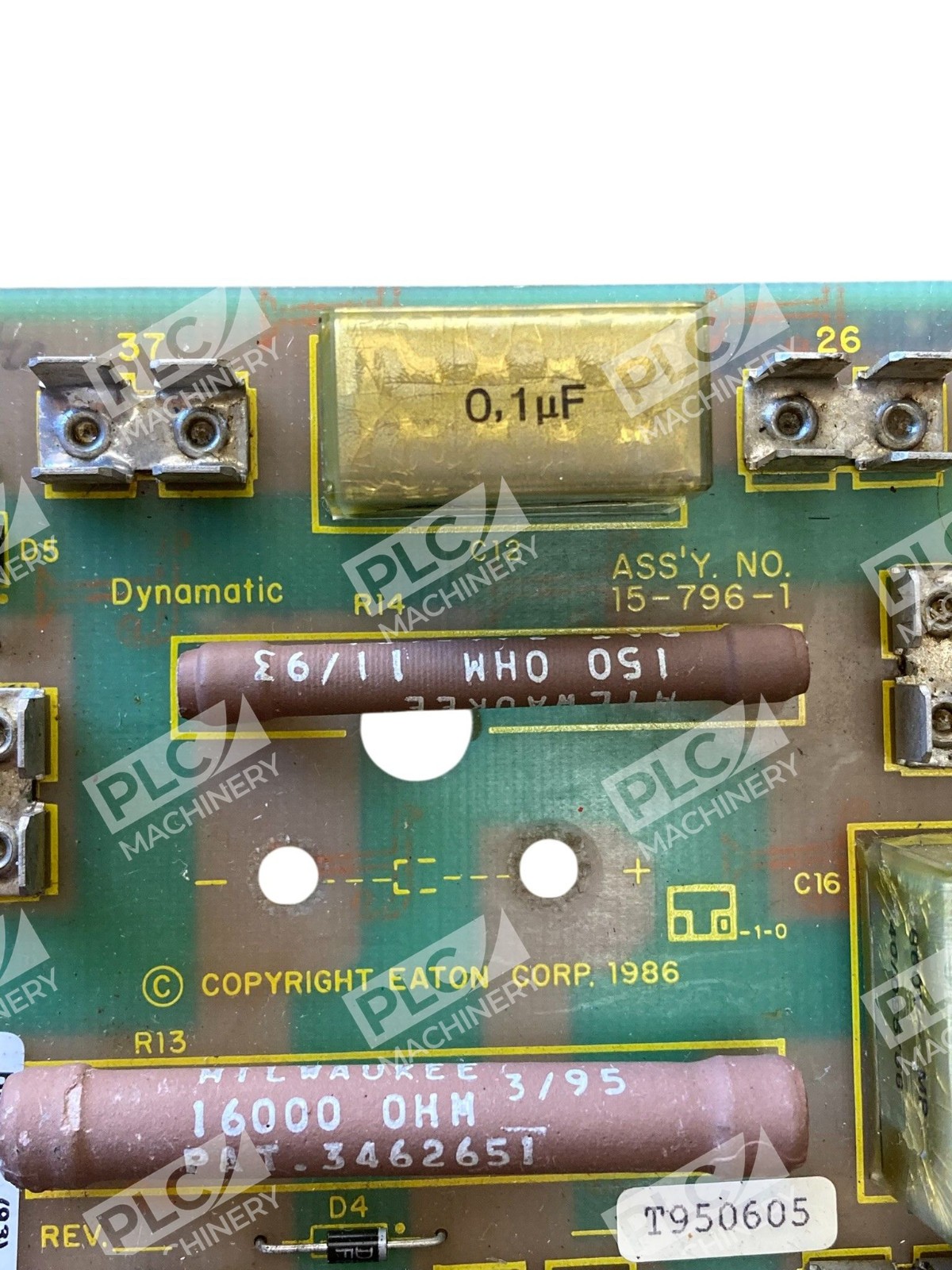Eaton Dynamatic Assy. 15-796-1 Inverter Snubber Circuit Board T950605 - Image 5