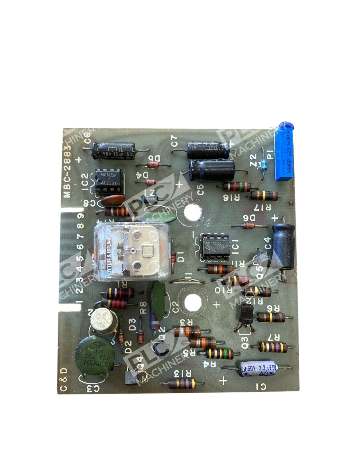 C&D MBC-2883 / MBC-2886 Auto Regulator Circuit Board Industrial Control - Image 3