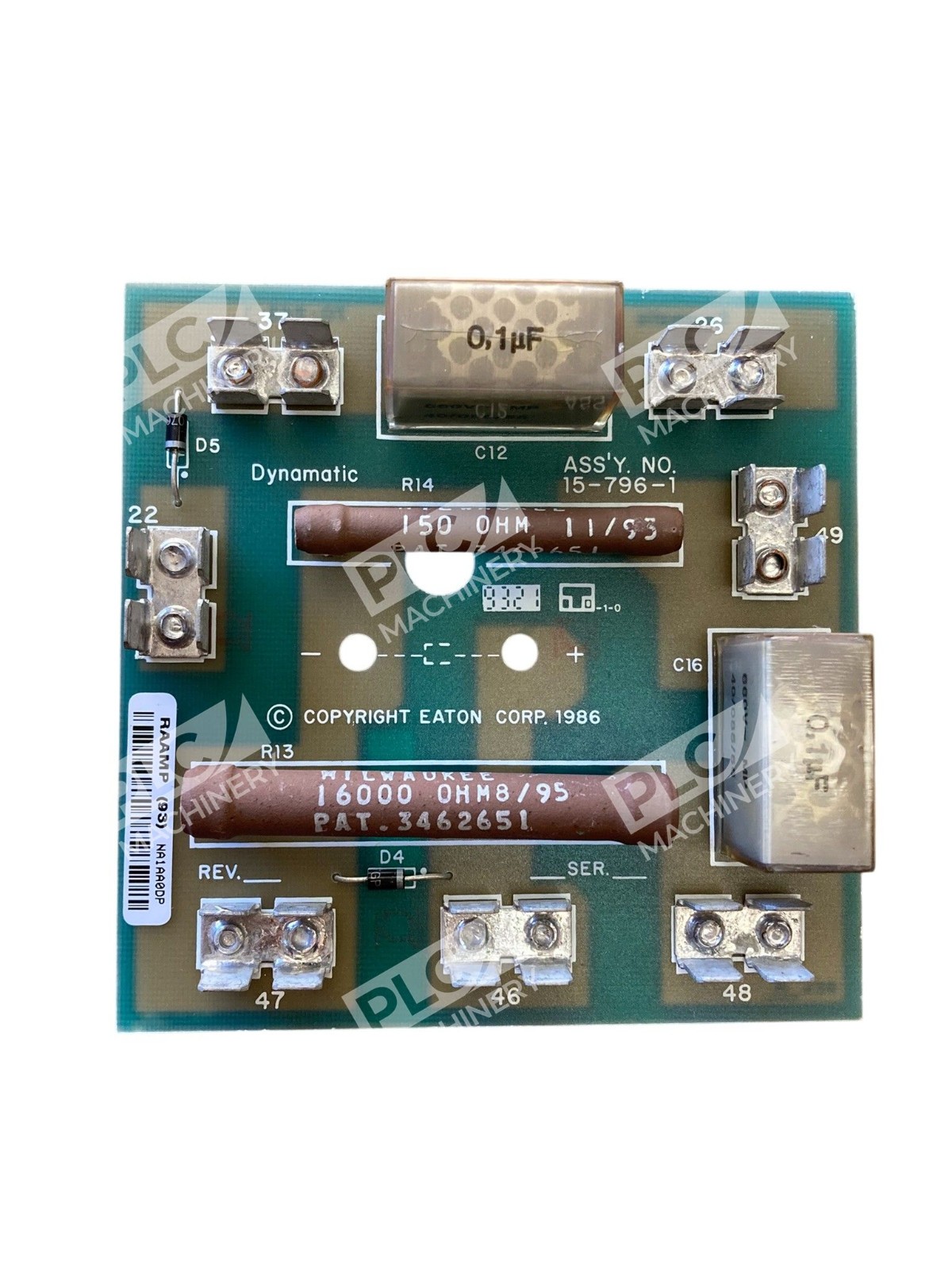 Eaton Dynamatic Assy. 15-796-1 Inverter Snubber Circuit Board Industrial Drive - Image 3