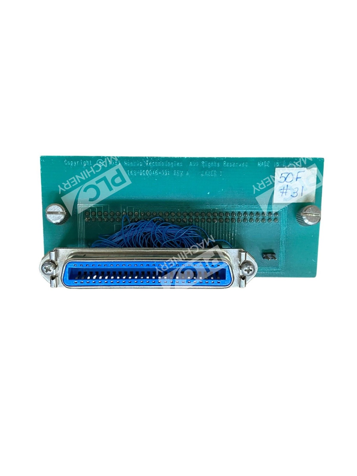Noetic Technologies 168-000046-001 Rev A PLC Circuit Board Module 50F #31 - Image 2