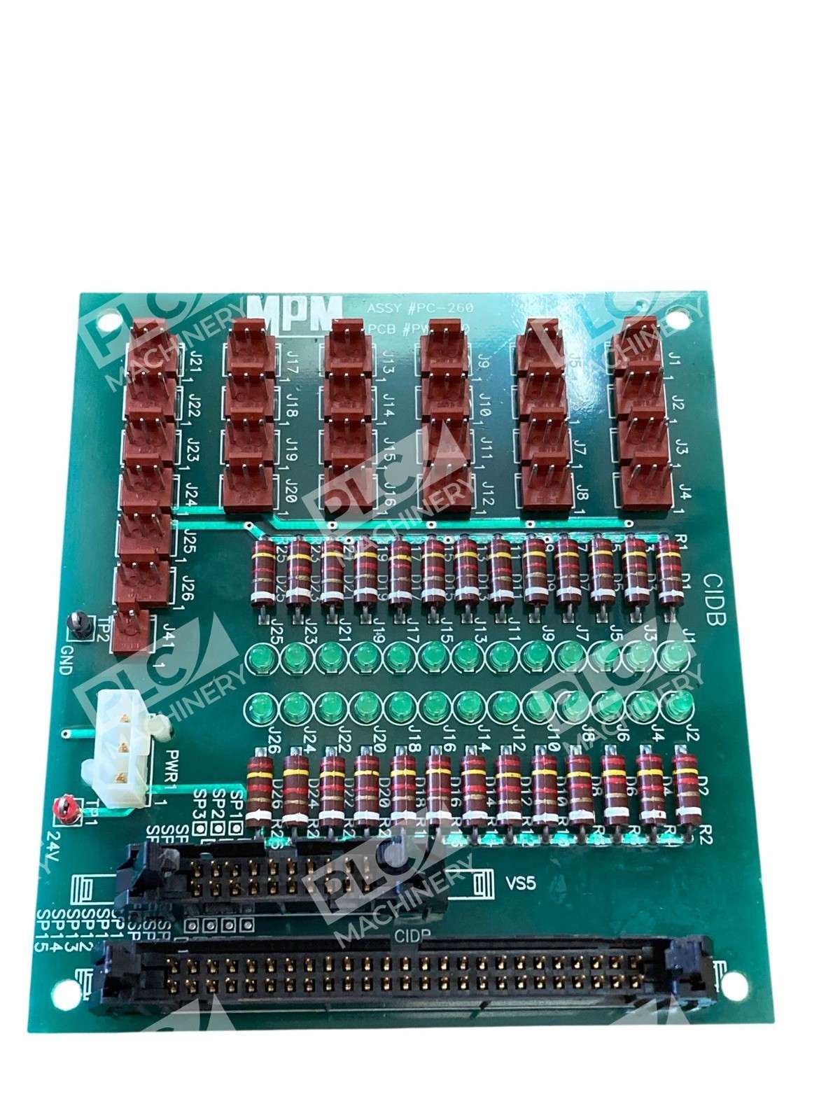 MPM PC-260 Motion Card PCB PW-010 Industrial Control Board MP000013 / AT000009 - Image 3