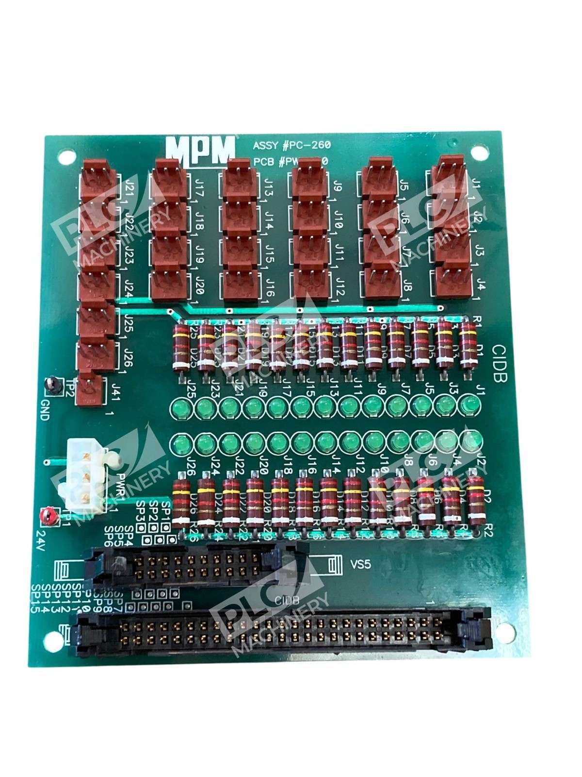 MPM PC-260 Motion Card PCB PW-010 Industrial Control Board MP000013 / AT000009 - Image 4
