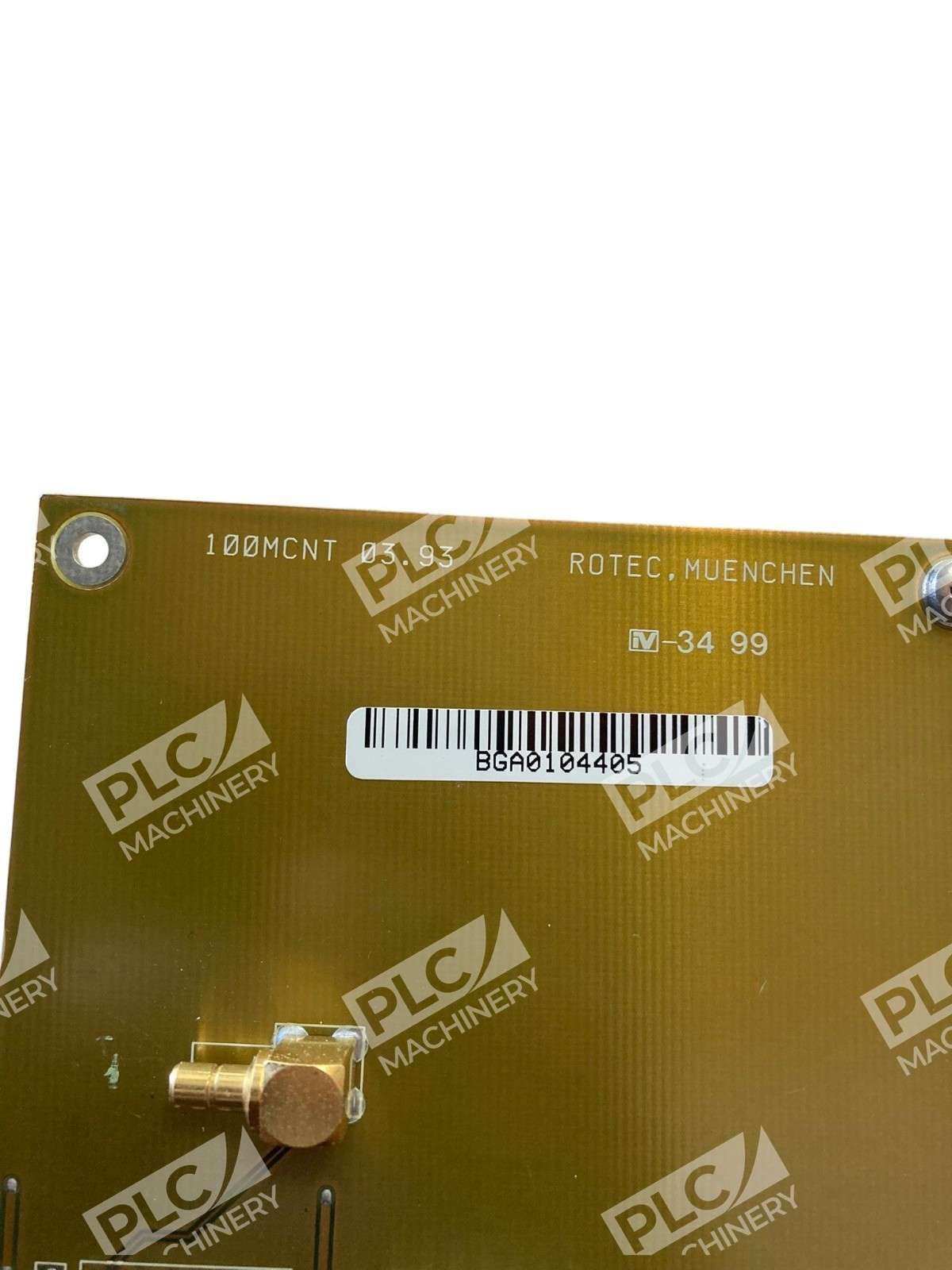 Rotec München IV-3499 100MCNT 03.93 DSP PLC Circuit Board 8900264 - Image 4
