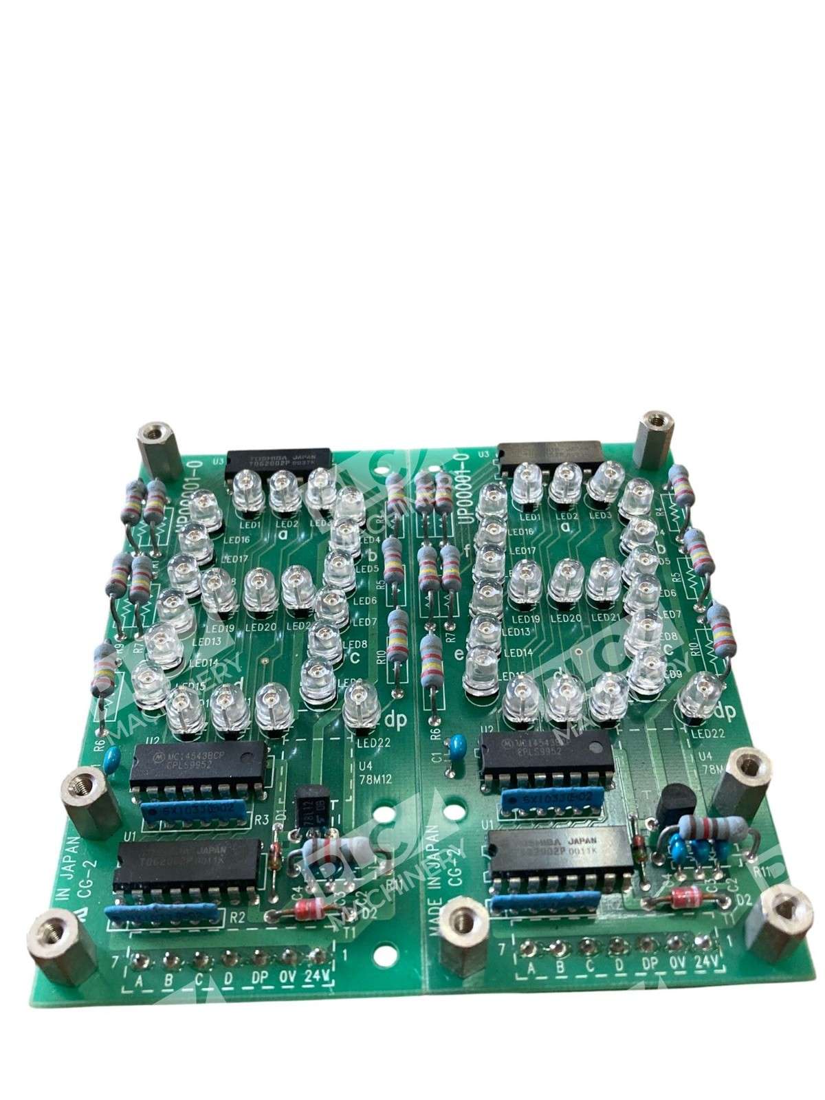 UP00001-0 LED Indicator / Annunciator PCB Board Red LEDs Industrial Set of 2 - Image 4