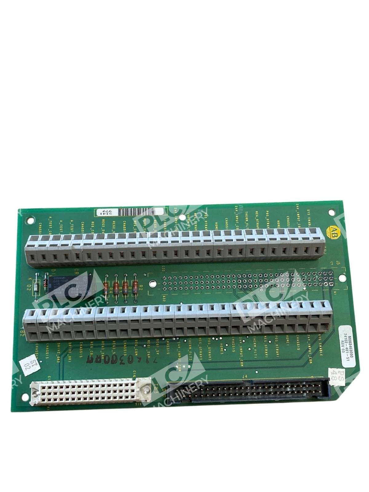 Allen-Bradley 74102-481-51 Terminal Interface Board PCB 74102-480-04A Rev 03 - Image 4