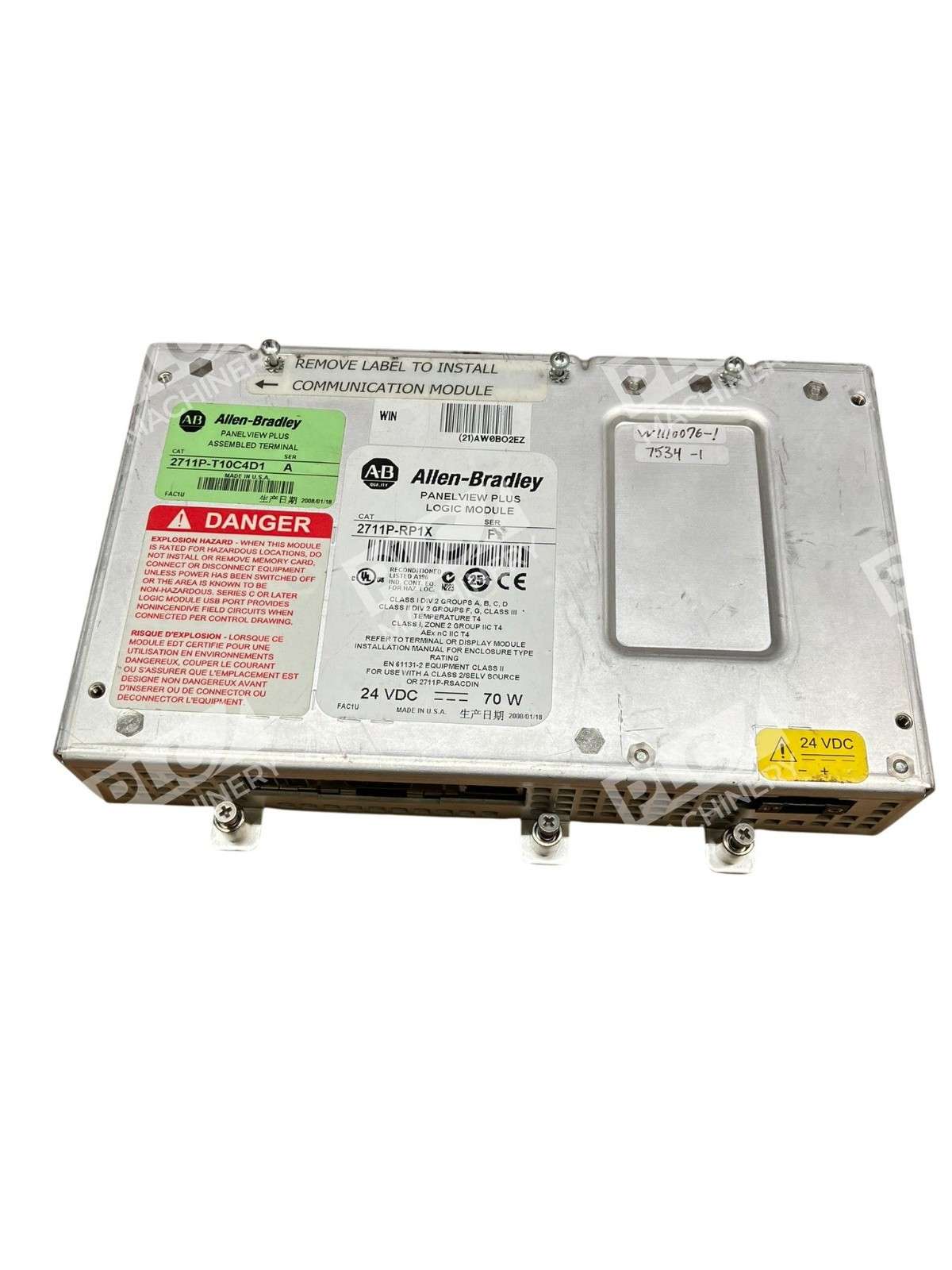 Allen Bradley 2711P-RP1X - Allen-Bradley 2711P-RP1X PanelView Plus Logic Module 24VDC 7