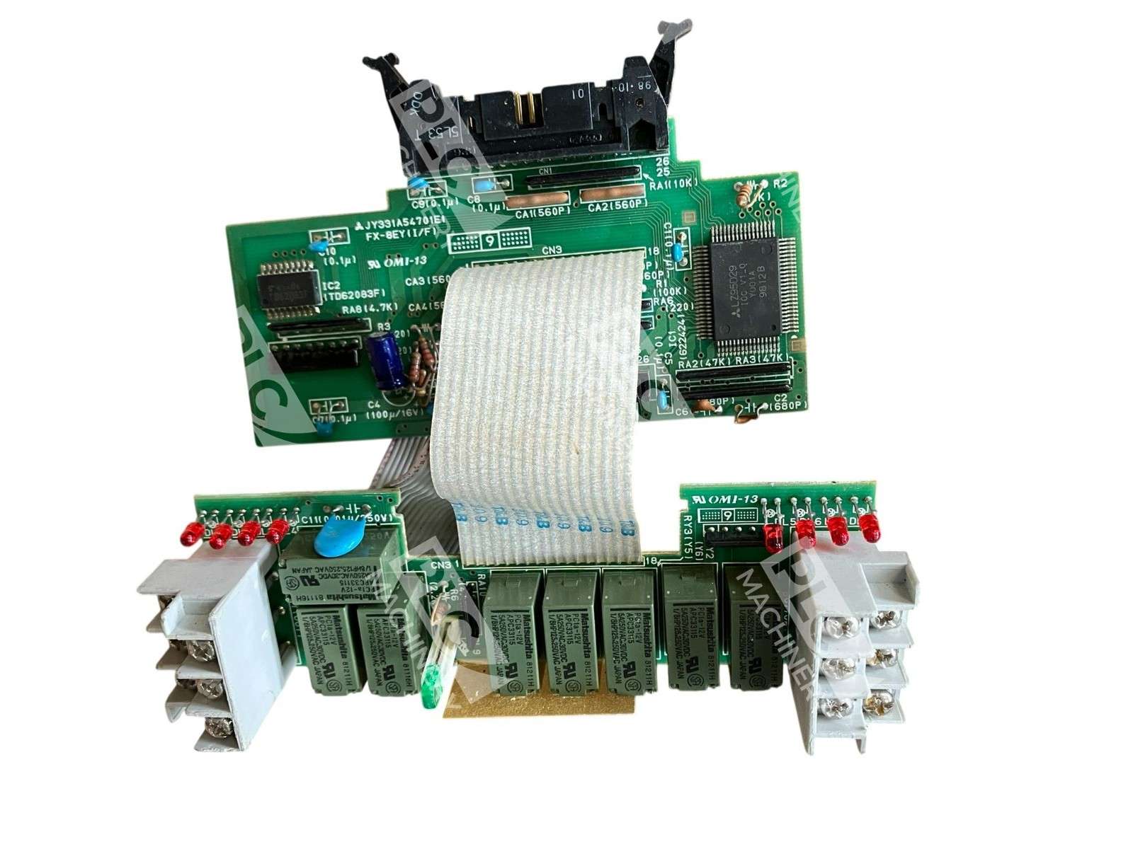 OMI-13 JY331A54701E1 Industrial Interface PCB Omron Relays PLC I/O Control Board - Image 2