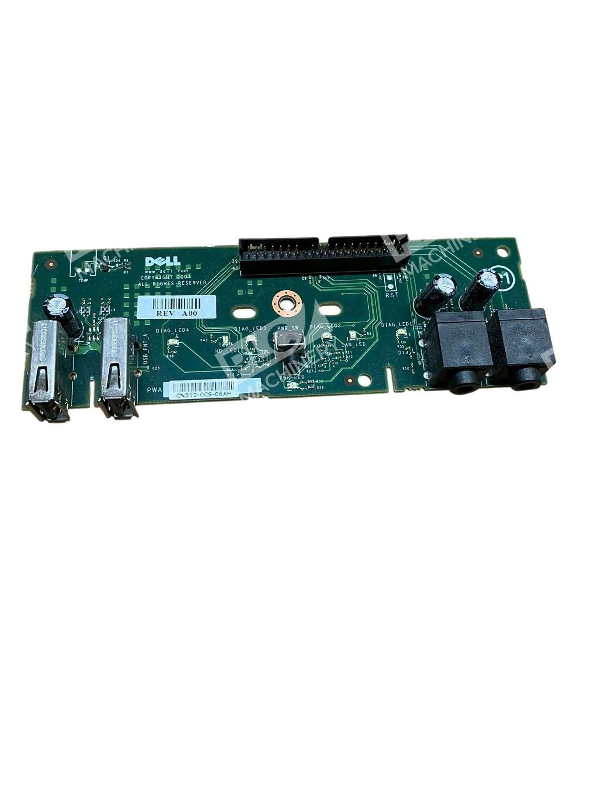 Dell Front I/O USB Audio Panel Board DP/N 0TP004 PWB HU391 Rev A01 - Image 2