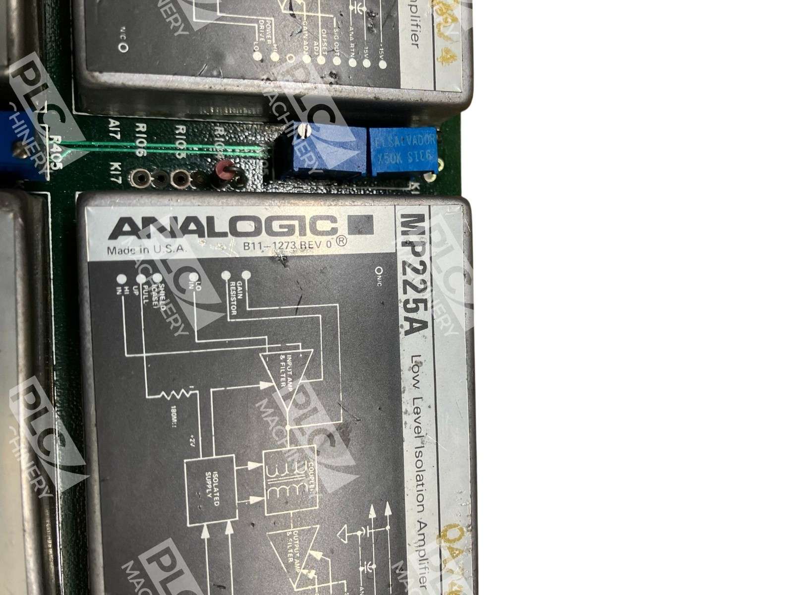 Analogic MP225A Low Level Isolation Amplifier Module B11-1273 Rev 0 D4-8632 - Image 3