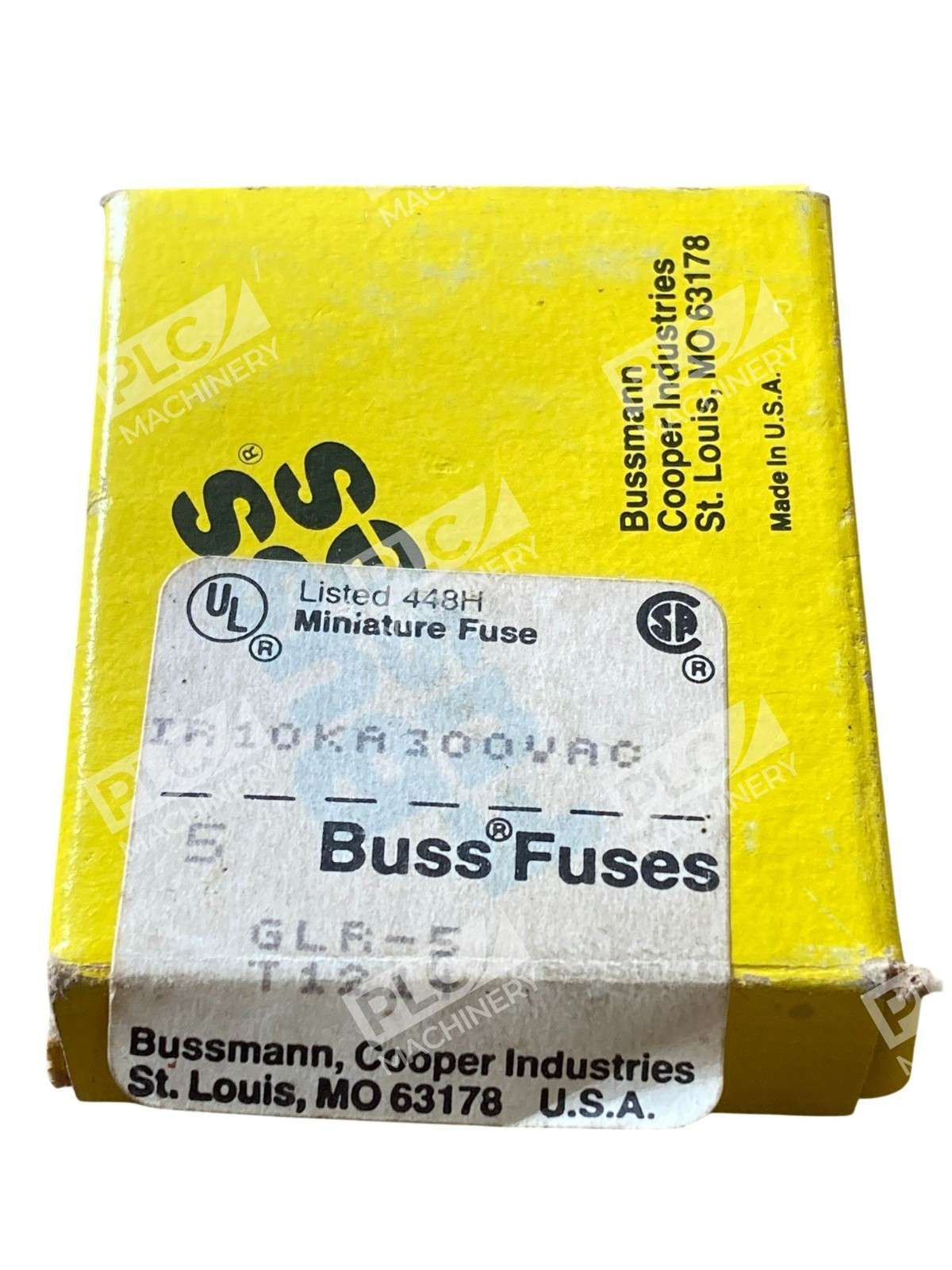 Bussmann GLR-5 Fast-Acting Glass Fuse 10KA 300VAC Miniature (Box of 5) - Image 3