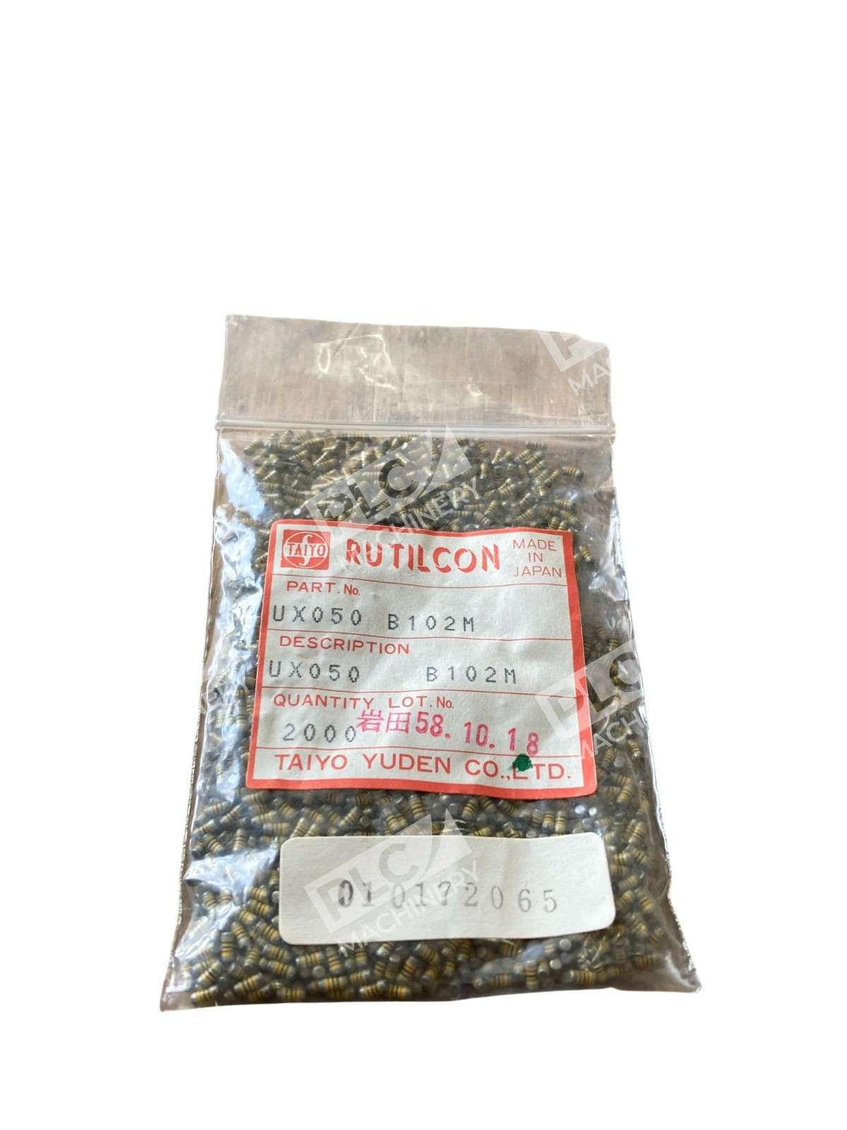 Taiyo Yuden Rutilcon UX050 B102M Axial Ceramic Capacitor Lots of 2000 - Image 2