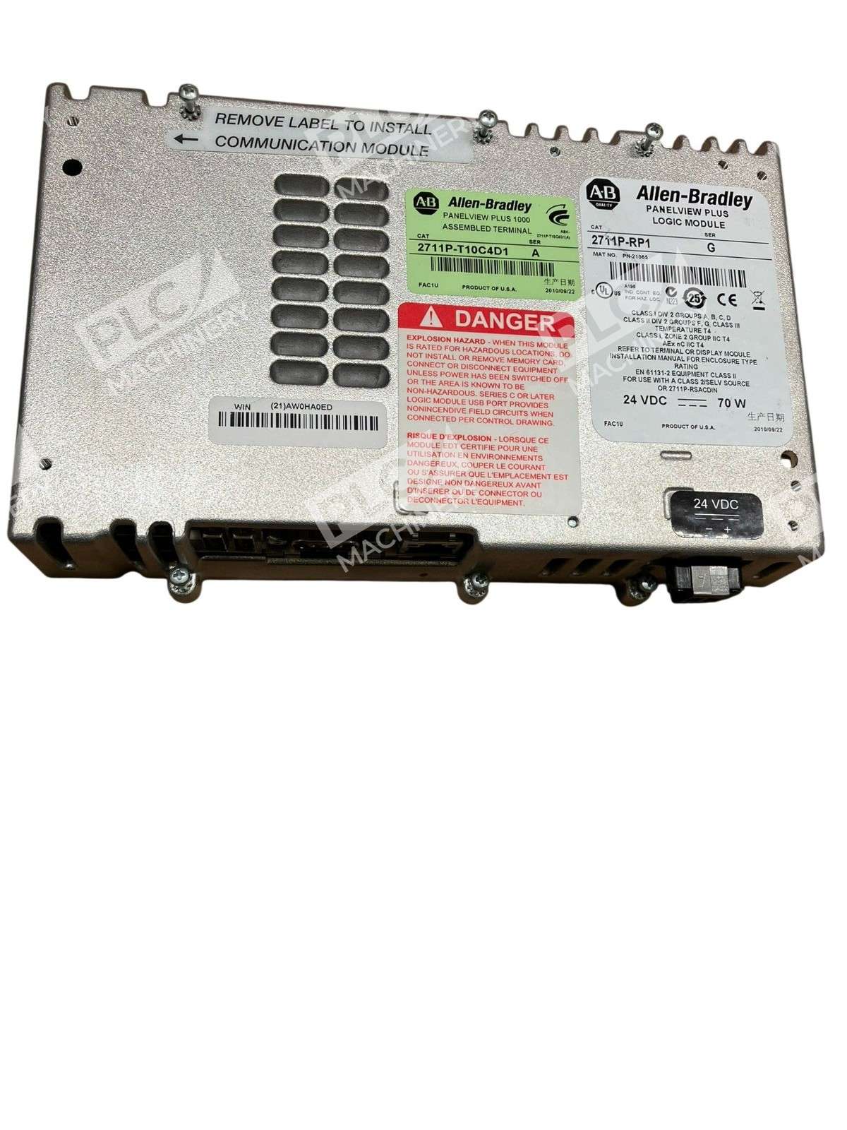 Allen Bradley 2711P-RP1 - Allen-Bradley 2711P-RP1 /G PanelView Plus 1000 HMI Logic Mod