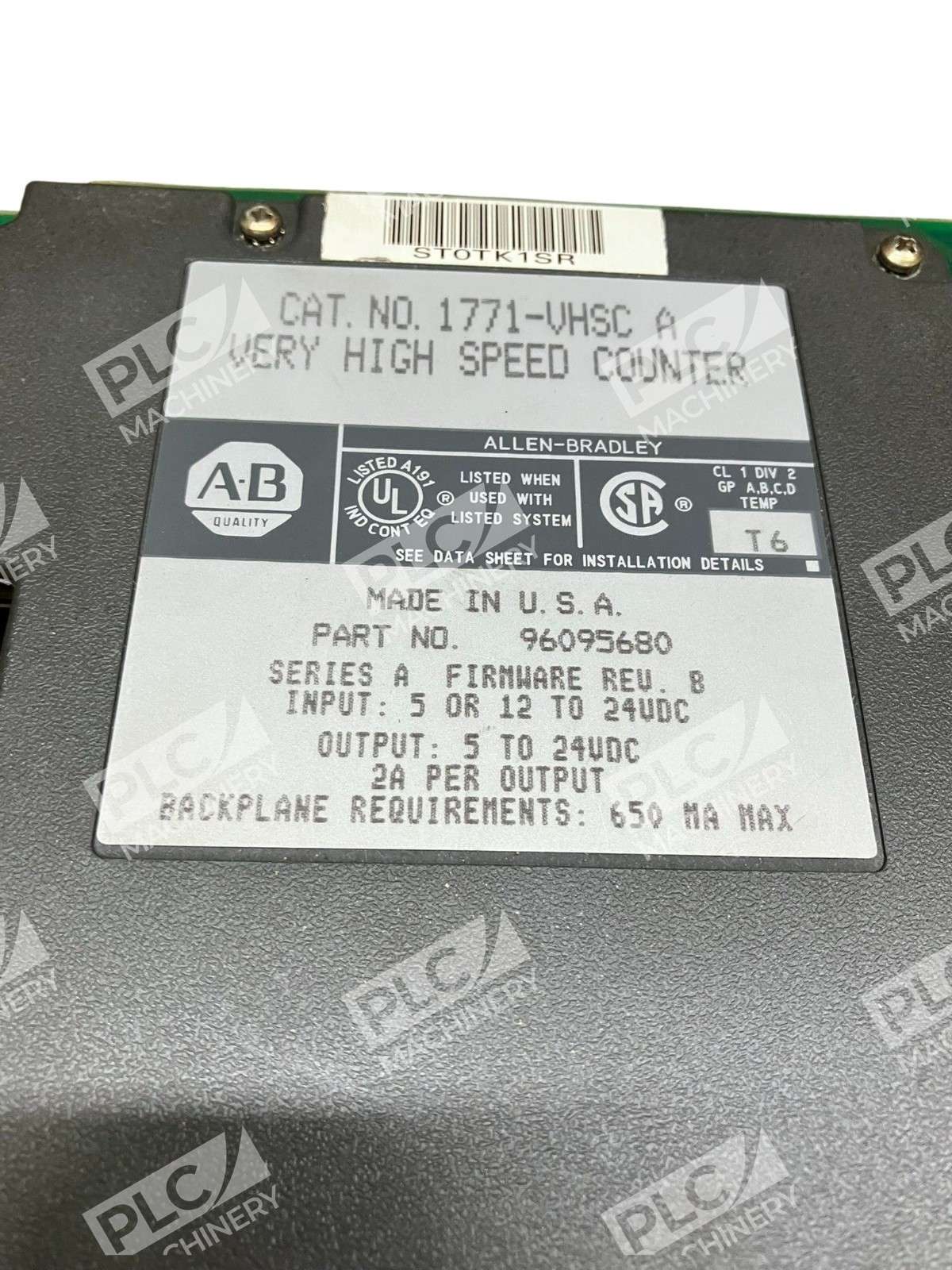 Allen-Bradley 1771-VHSC Very High Speed Counter Module 12-In 8-Out PLC-5 Series - Image 5