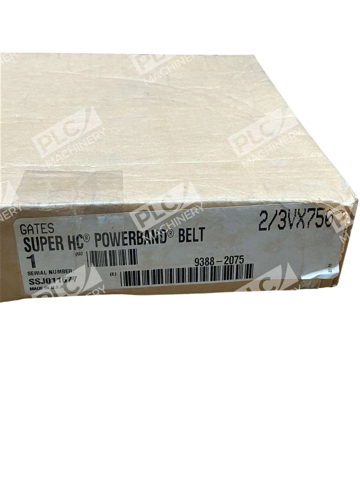 Gates 2/3VX750 Super HC PowerBand V-Belt 2-Strand 75" Industrial Cogged Wedge - Image 3