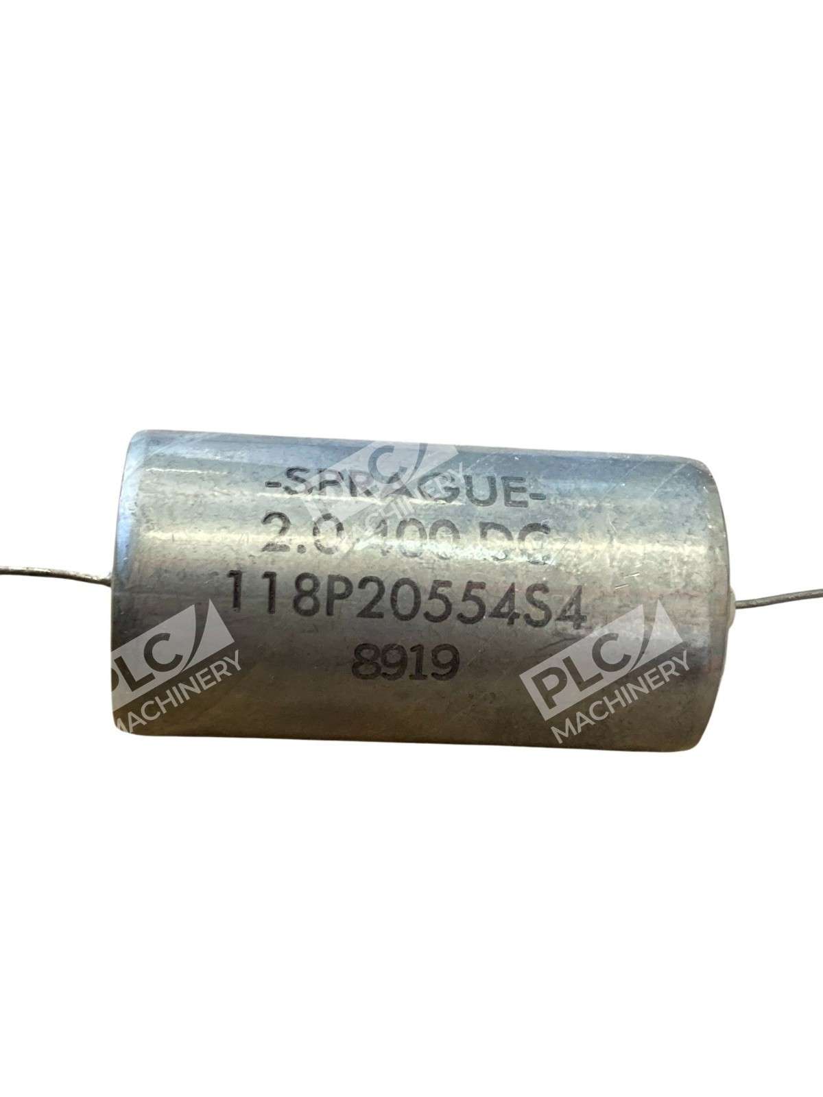 Sprague 118P20554S4 2.0uF 400VDC Metallized Paper Capacitor Axial 8919 - Image 6
