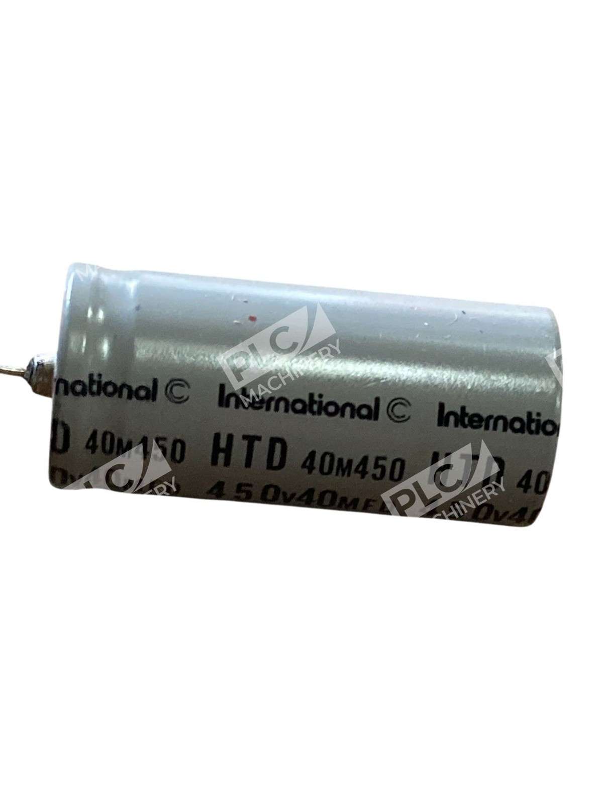 International HTD 40M450 Axial Aluminum Electrolytic Capacitor 40µF 450V - Image 5