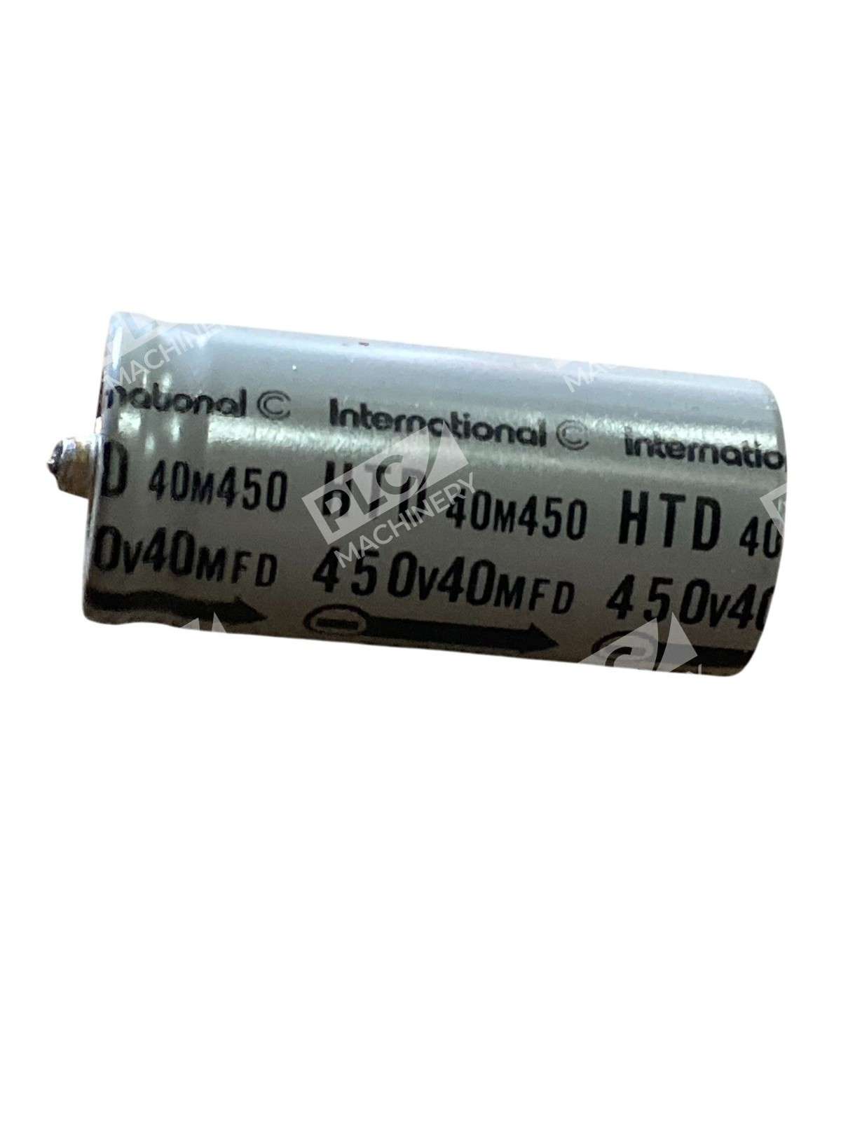 International HTD 40M450 Axial Aluminum Electrolytic Capacitor 40µF 450V - Image 6
