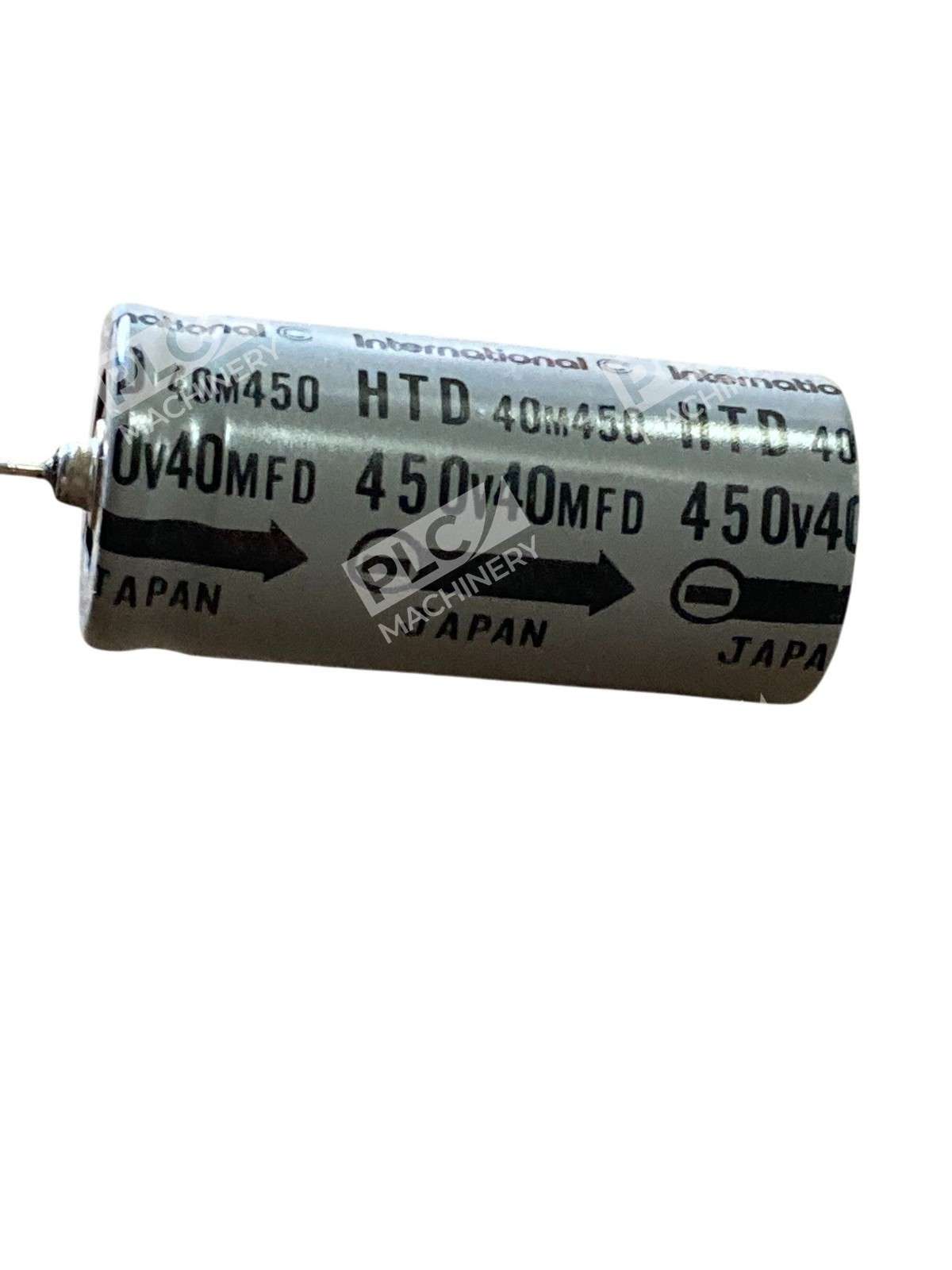 International HTD 40M450 Axial Aluminum Electrolytic Capacitor 40µF 450V - Image 7