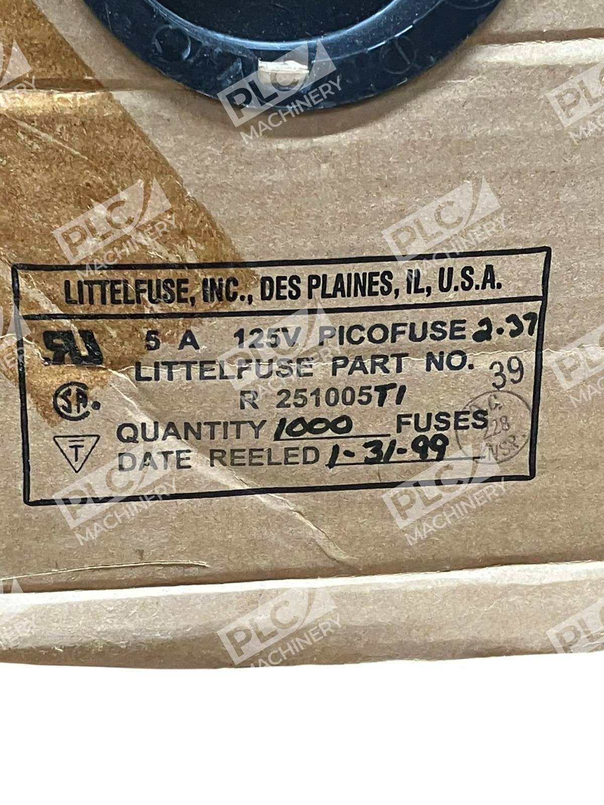 Littelfuse PICO II 251 Series 5A 125V Very Fast Acting Axial Fuse R251005T1 - Image 3