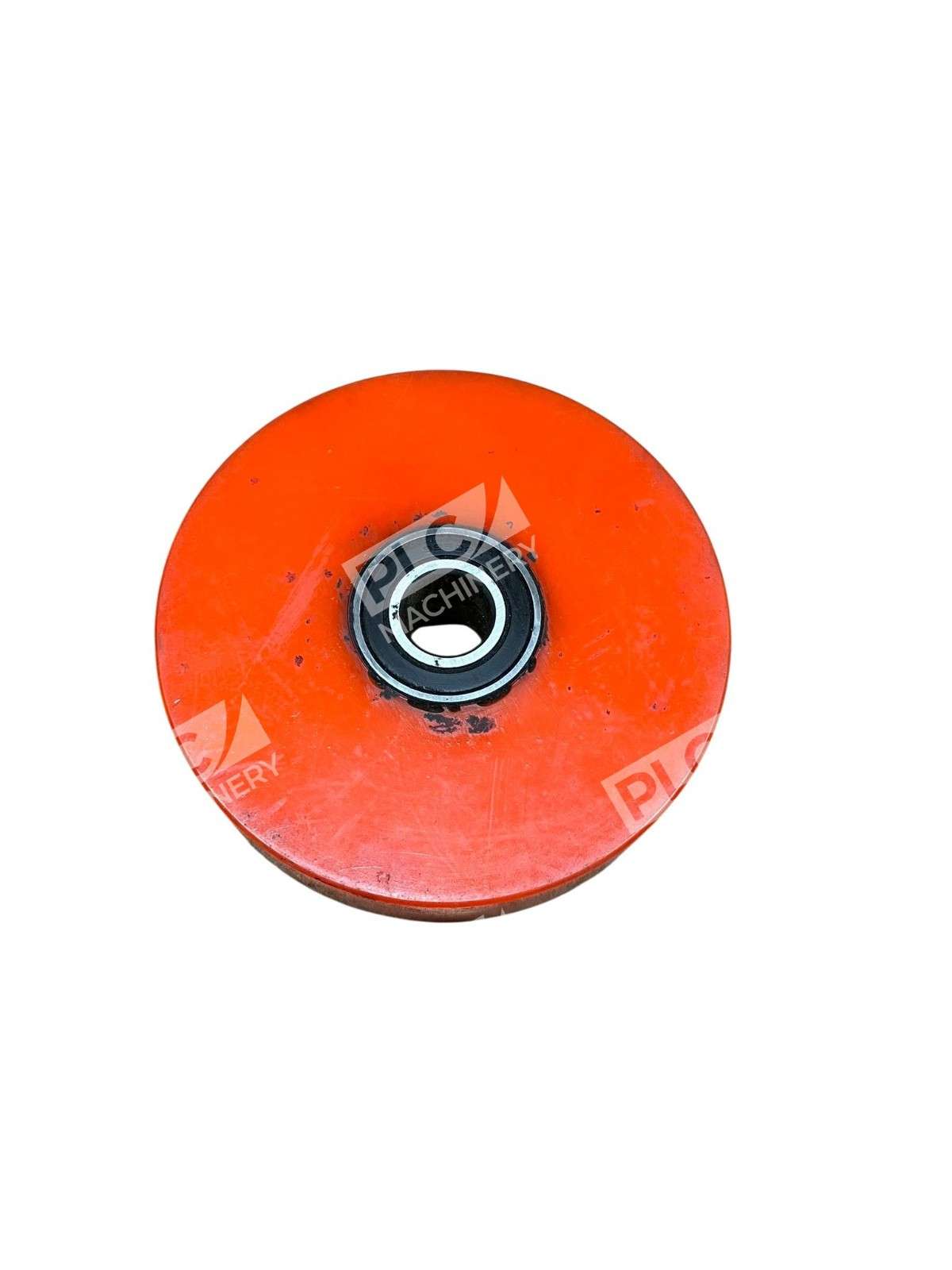 Unbranded 99502H - Orange PU Guide Roller Pulley w/ Ball Bearing Conveyor Idler
