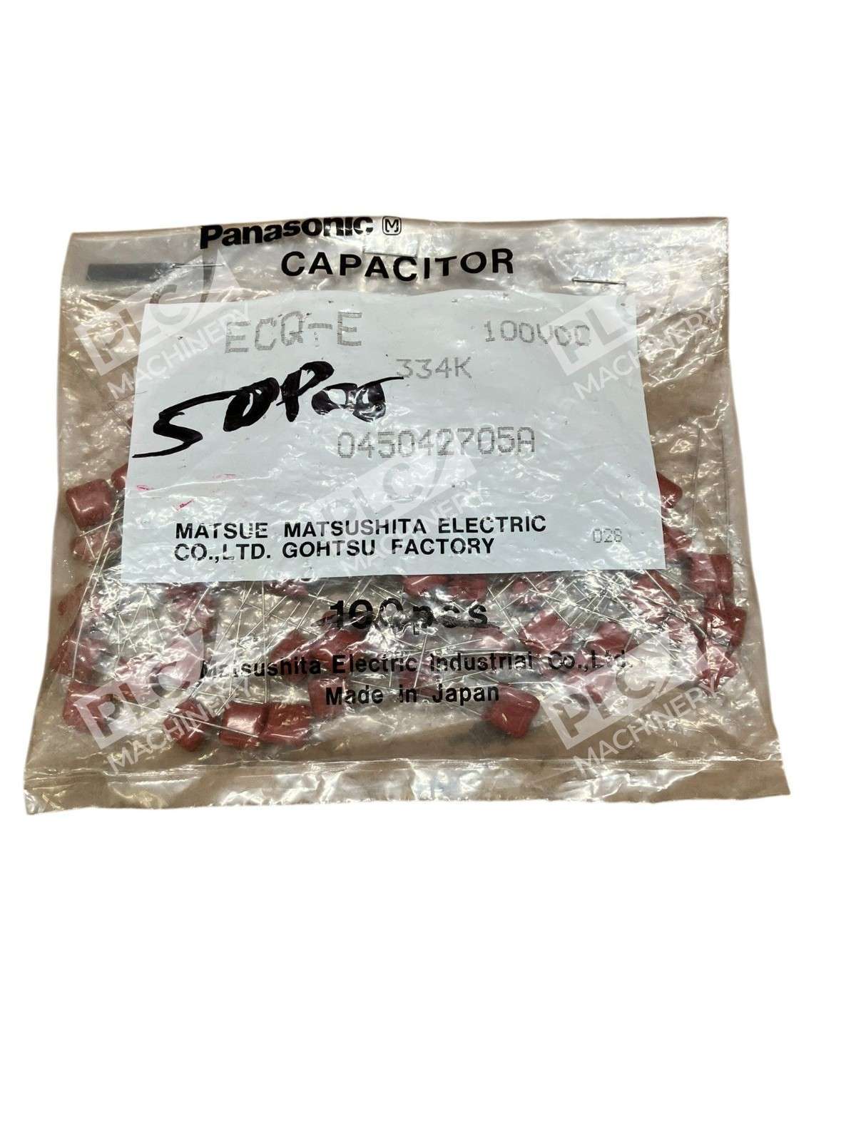 Panasonic ECQ-E 045042705A Metallized Polyester Capacitor 334K 100VDC Pack of 50 - Image 2