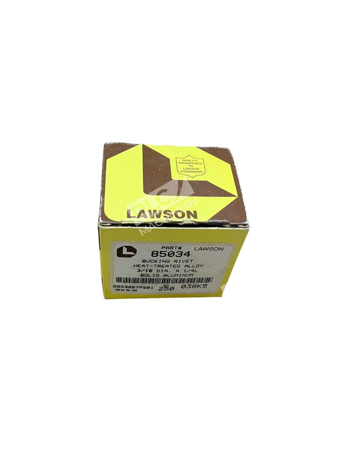 Lawson Bucking Rivets 85034 3/16" x 1/4" Aluminum Alloy One Box of 250 - Image 4